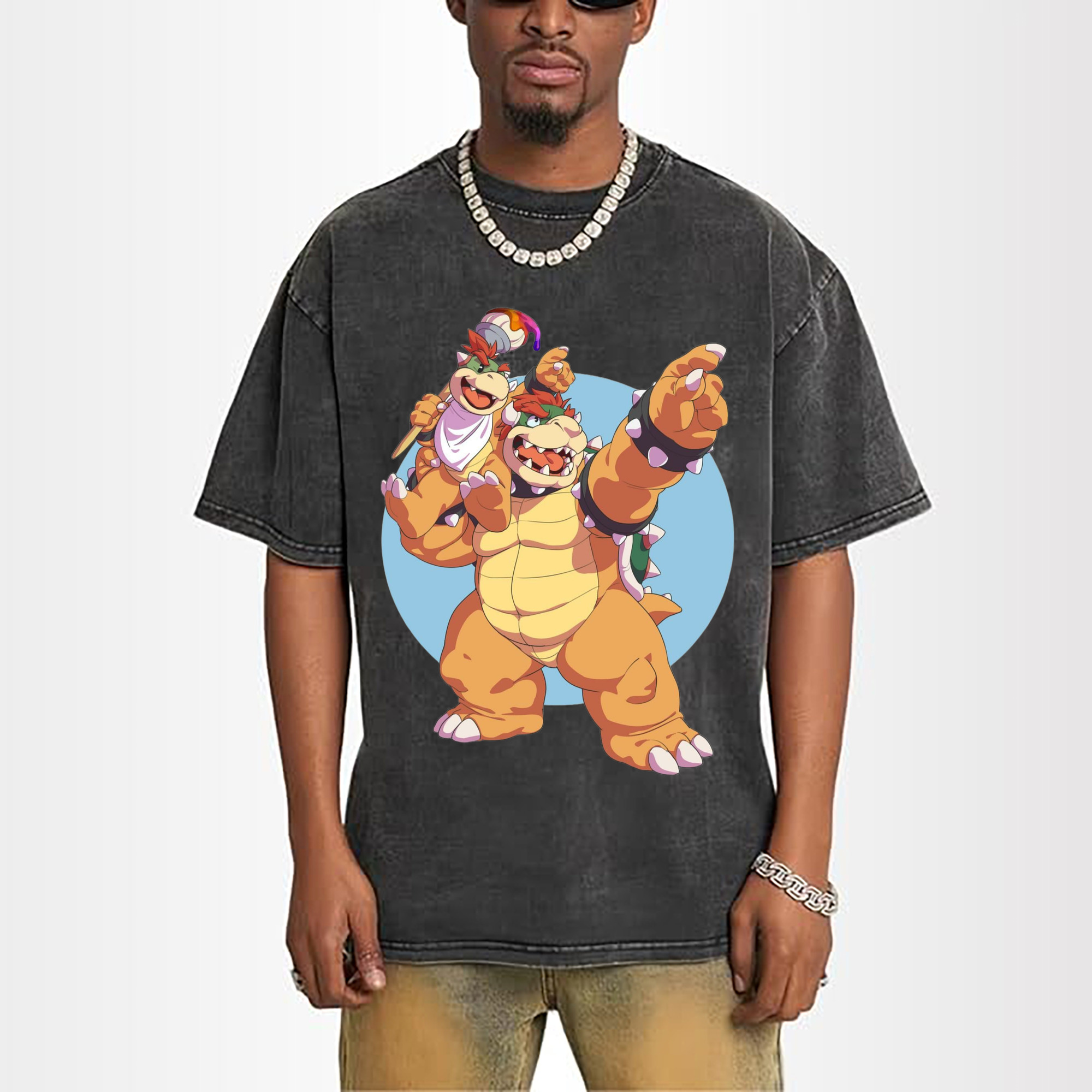 Nintendo Bowser Jr andBowser King Koopa T-Shirt