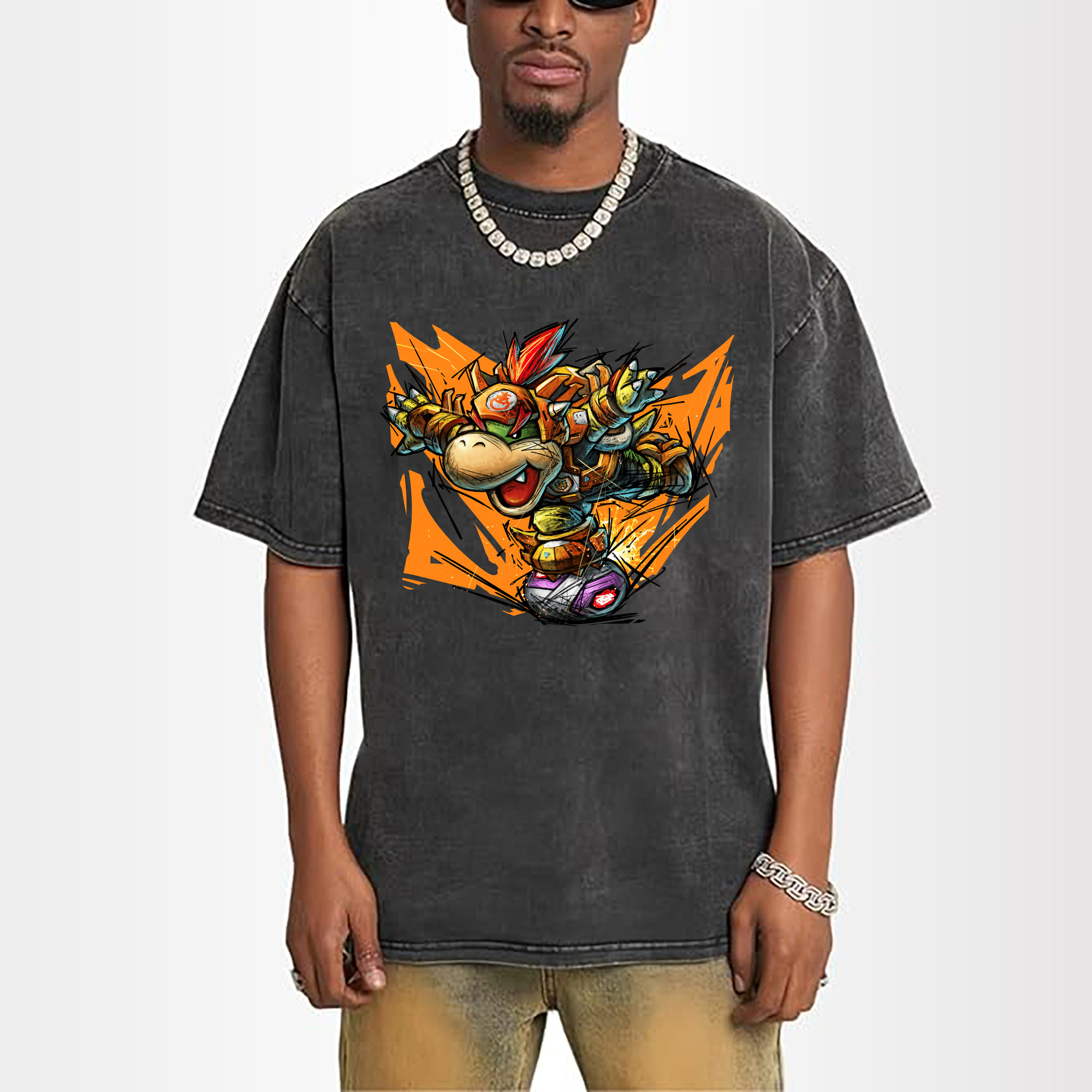 Nintendo Bowser Jr. 'shoot'Painted styleTee