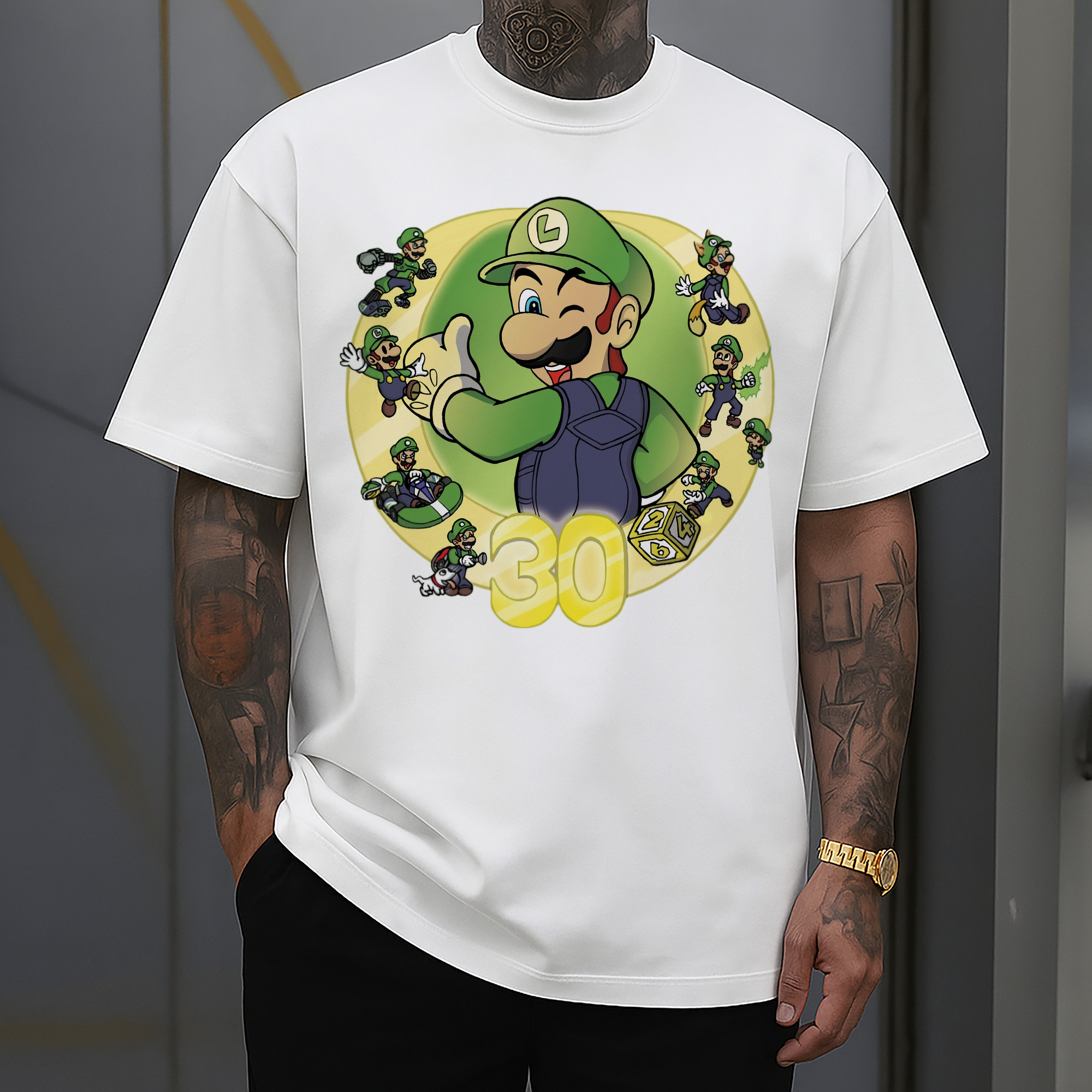 Nintendo Luigi 30th anniversary Graphic Tee