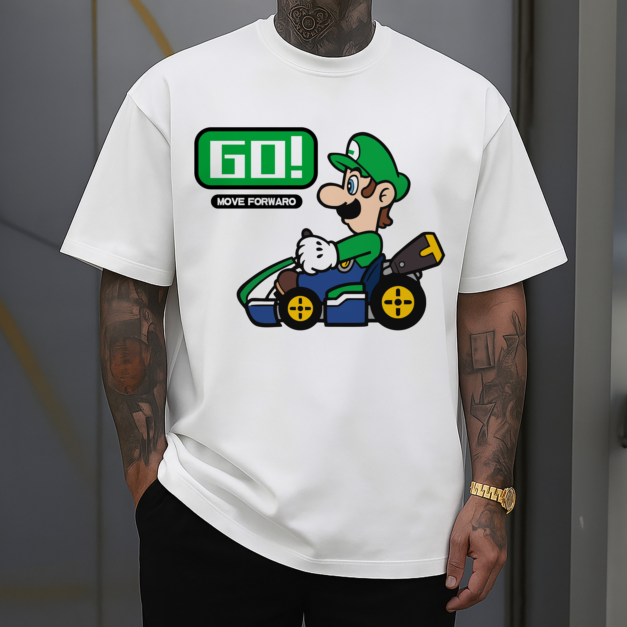 Nintendo Luigi 'GO!'kart T-shirt