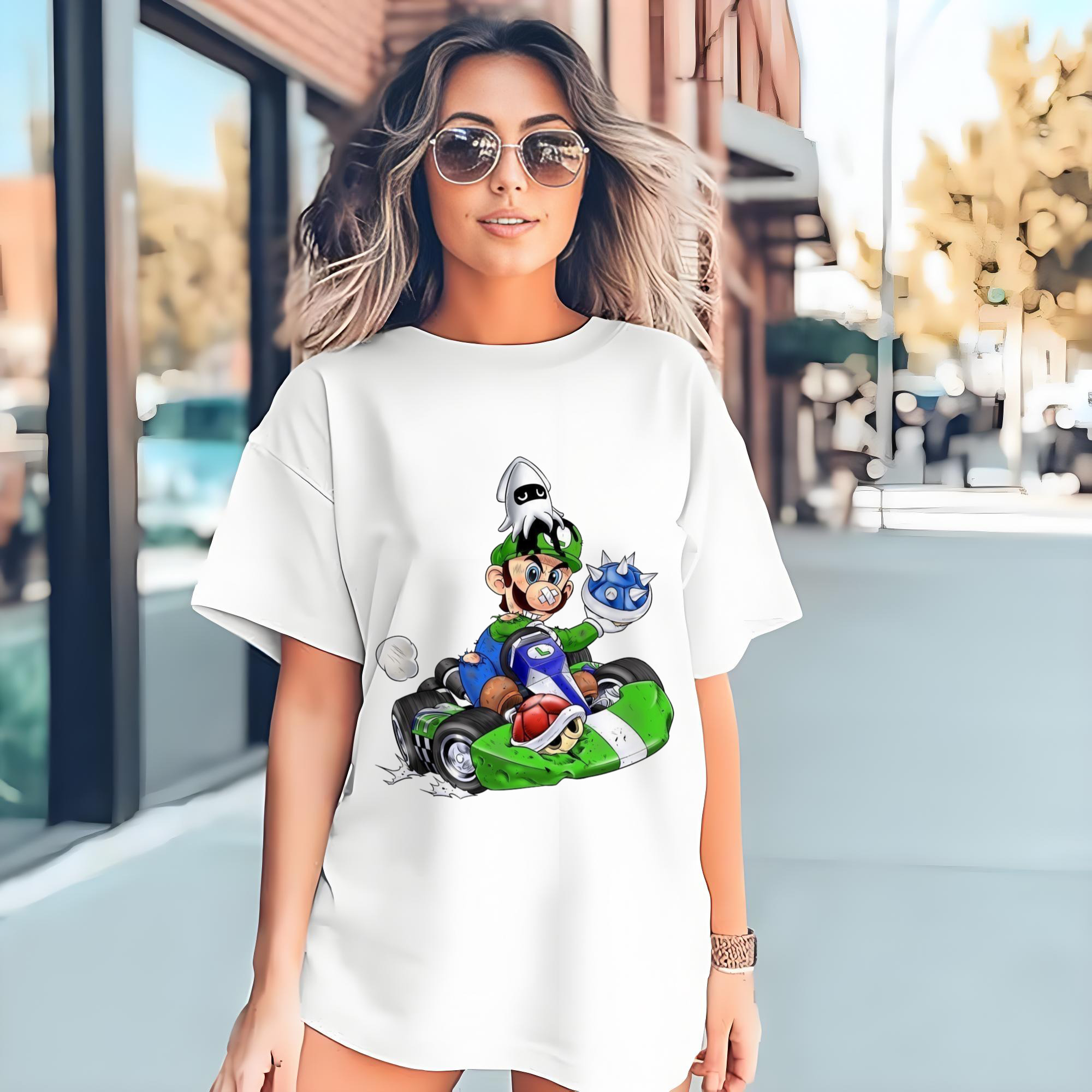 Nintendo Luigi 'Not afraid of failure'kart T-shirt