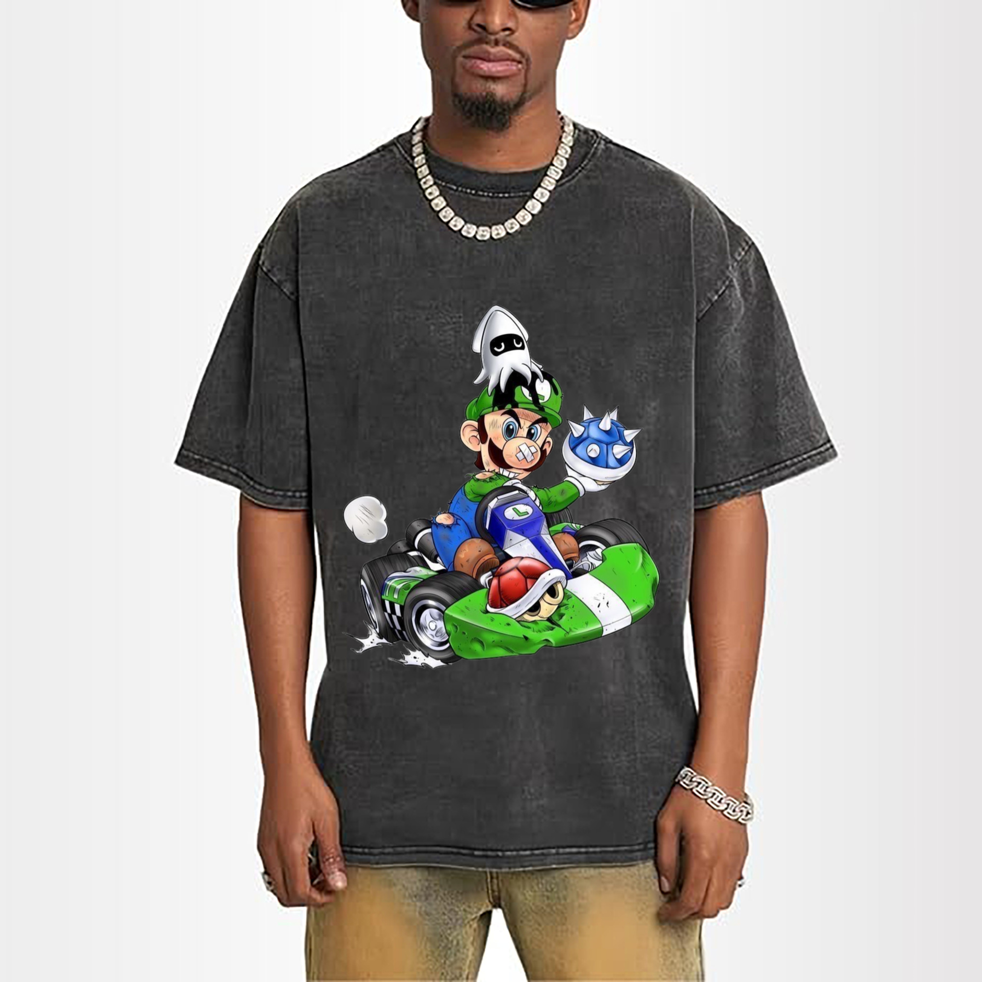 Nintendo Luigi 'Not afraid of failure'kart T-shirt