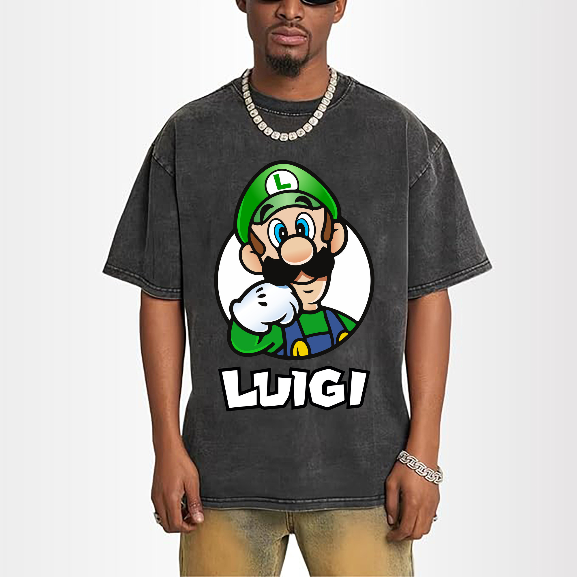 Nintendo Luigi 'Smiling gaze' Graphic Tee