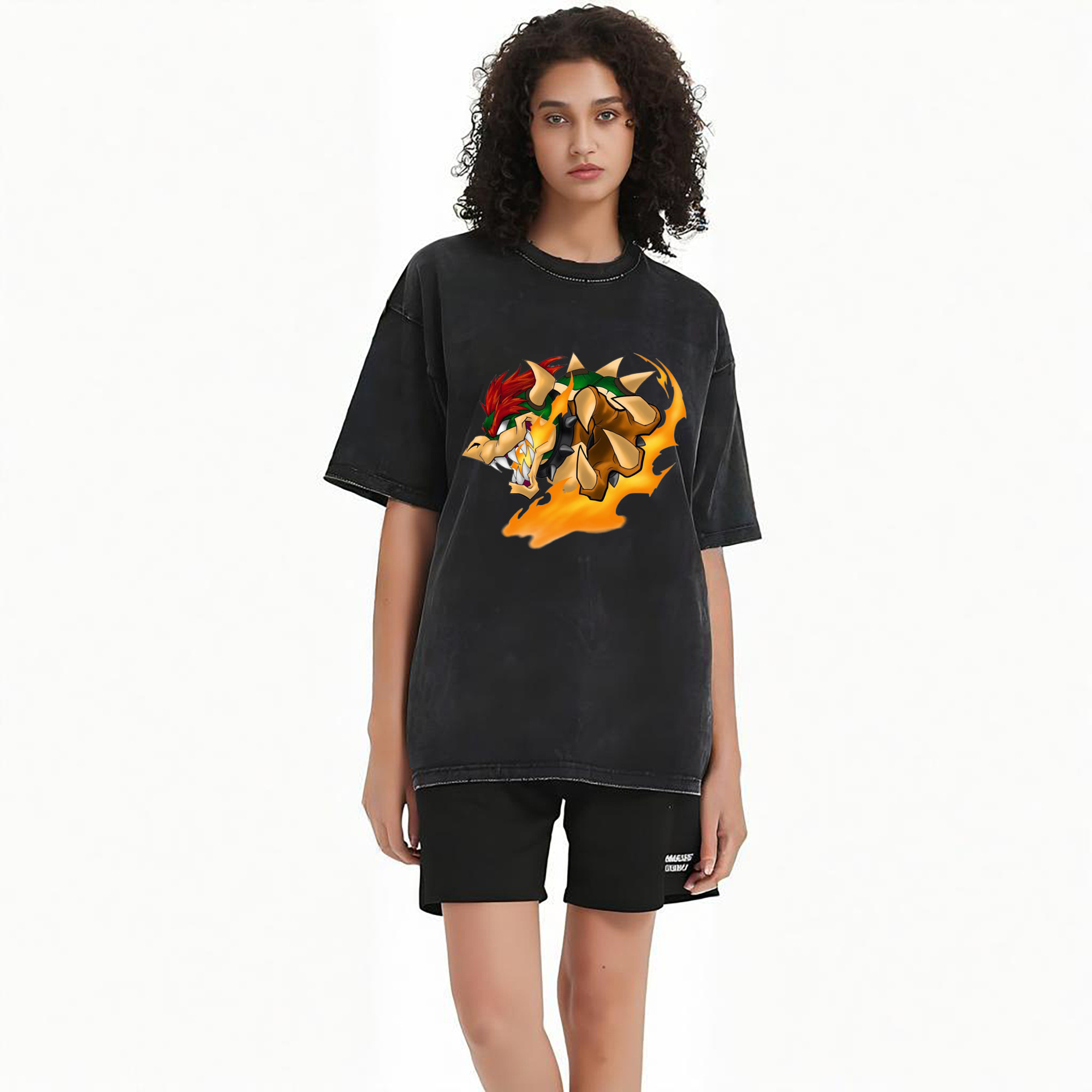 Bowser King Koopa Release fire Graphic T-Shirt
