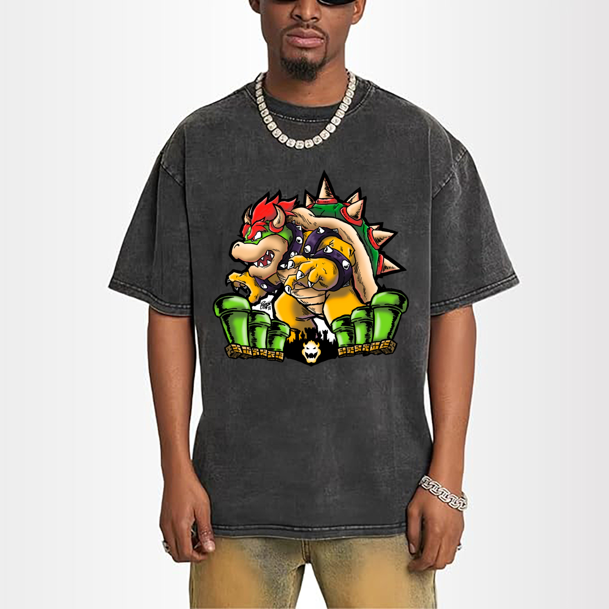 Bowser King Koopa the Great Demon King Appears Graphic T-Shirt