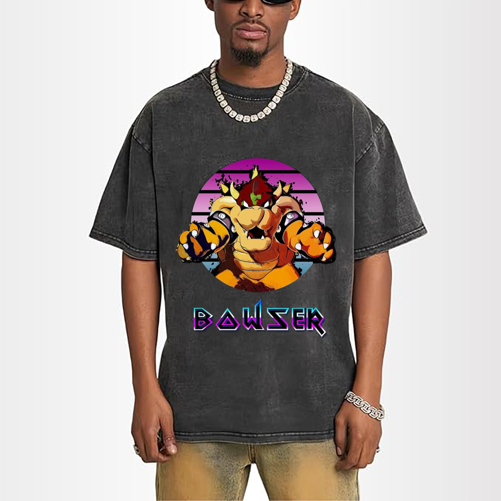 Nintendo Bowser king Painted style Tee