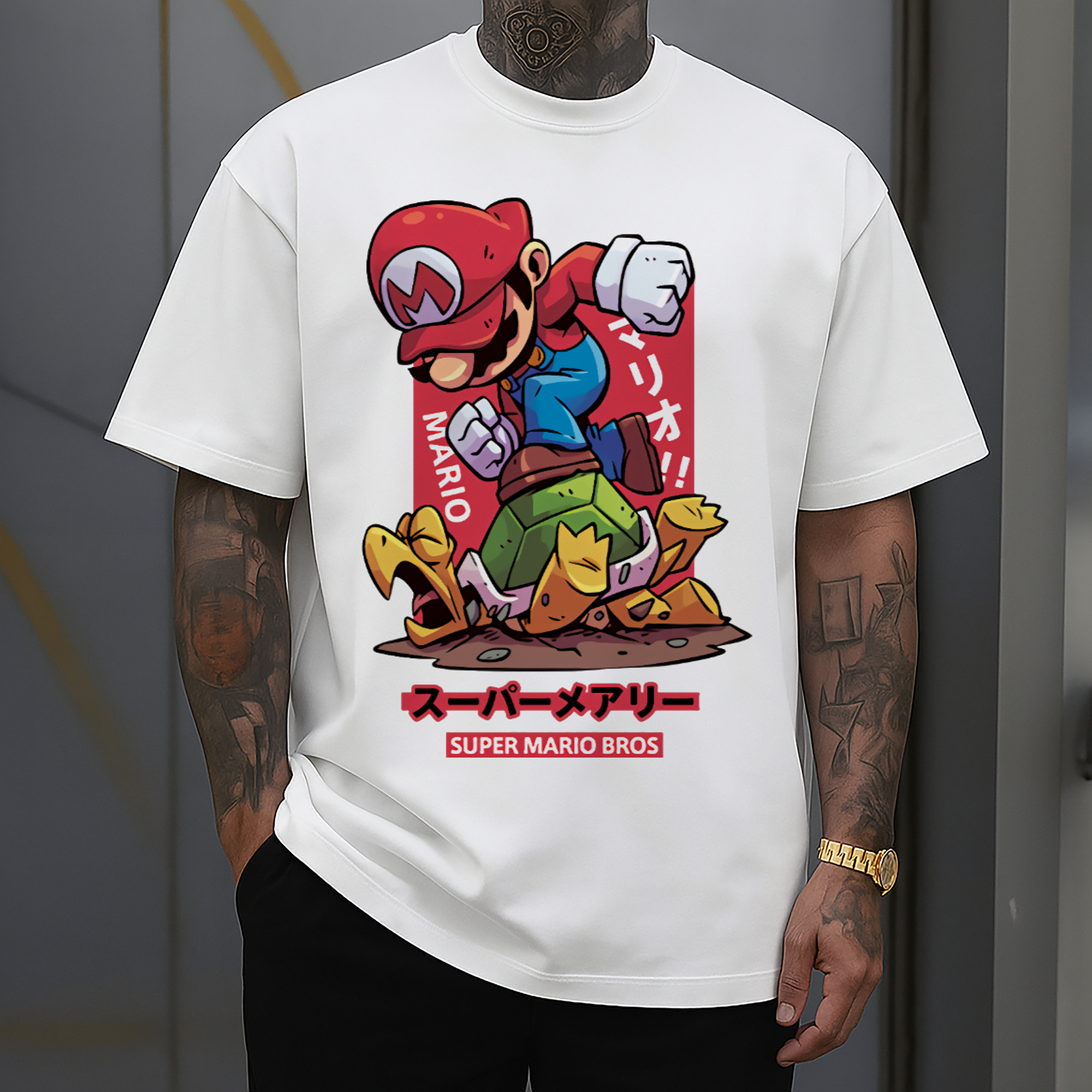 Super Mario 'Stamp Koopa' Cartoon Art T-shirt