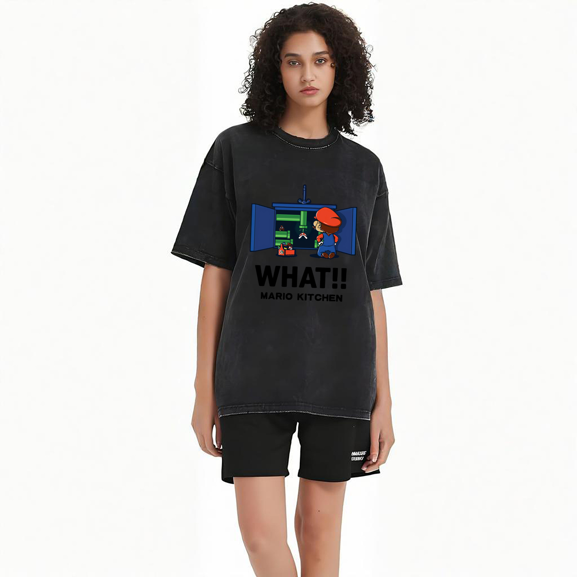 Nintendo Super Mario kitchen 'what' t-shirt