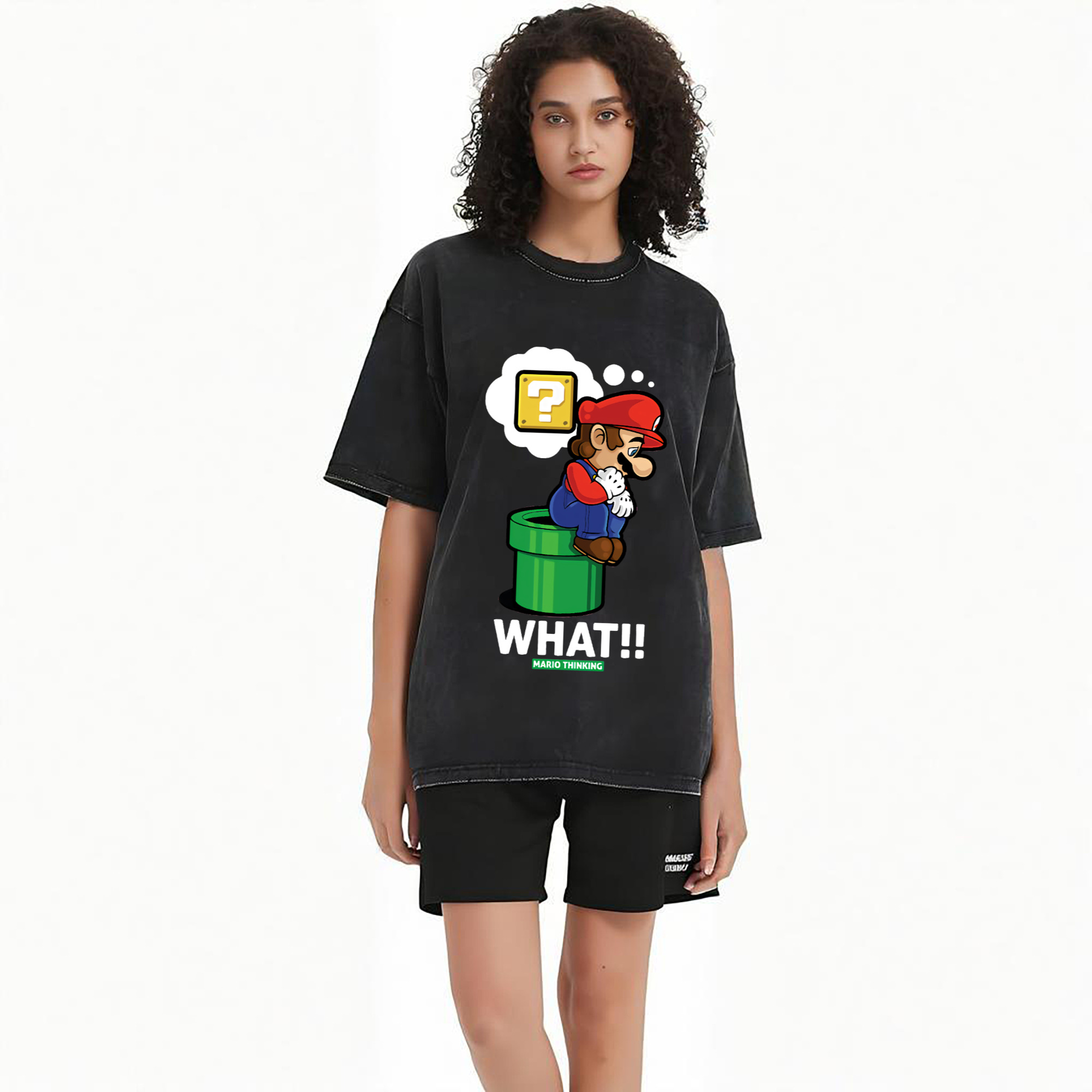 Super Mario 'deep thinking 'T-shirt