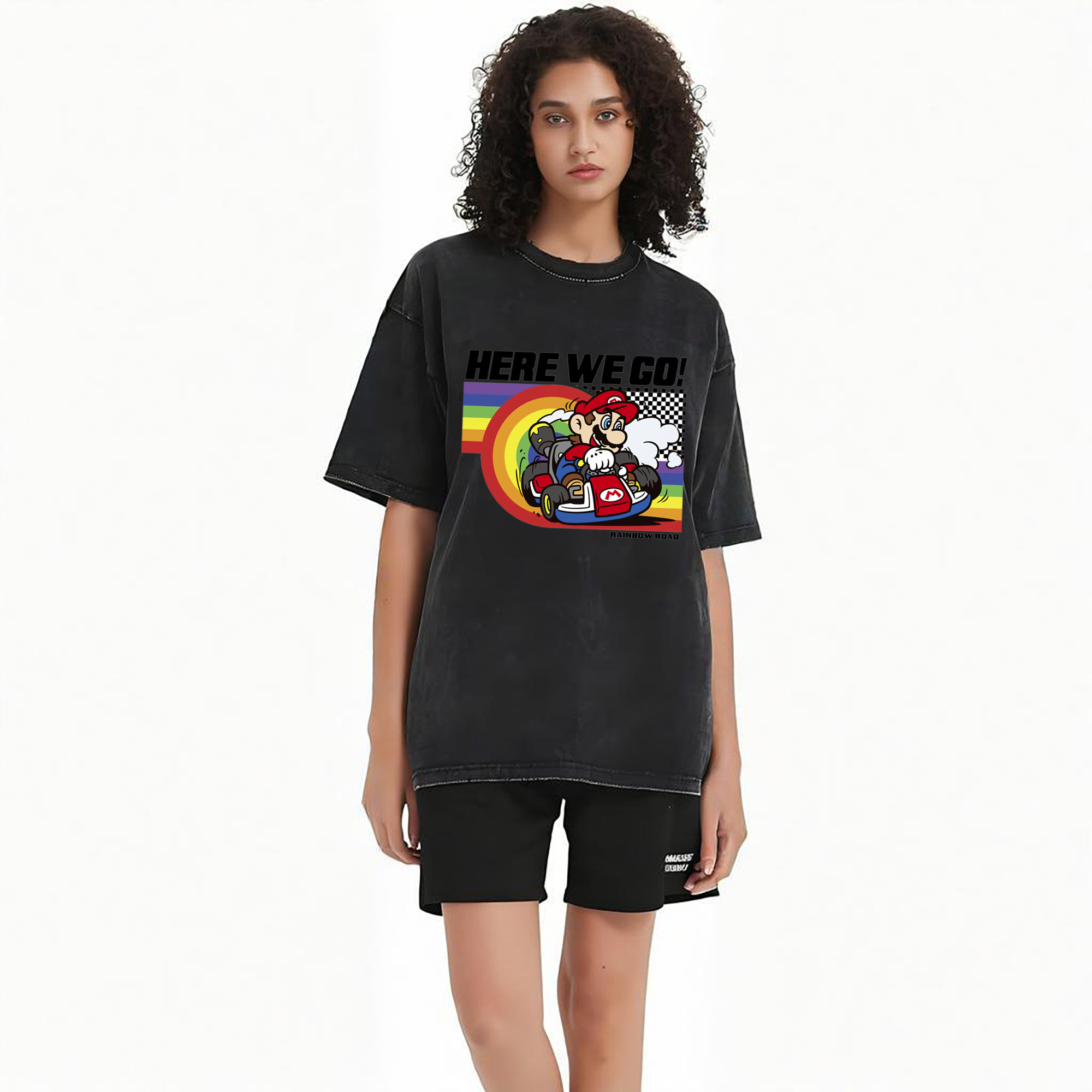 Super Mario Rainbow drift kart T-shirt
