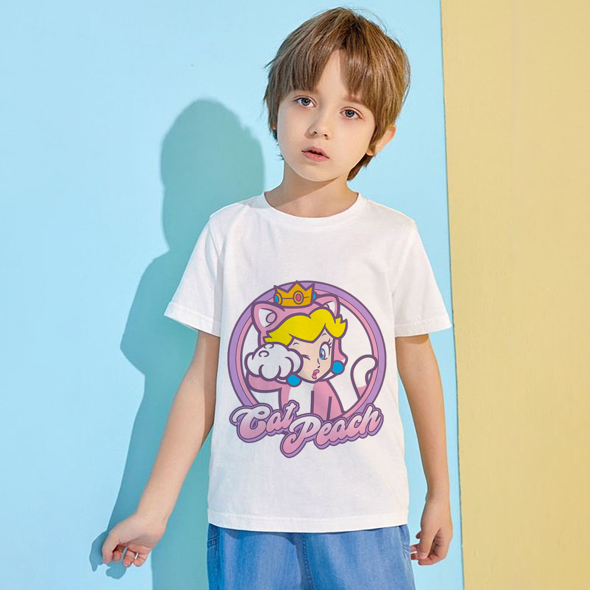 Nintendo princess peach 'pink cat peach' t-shirt