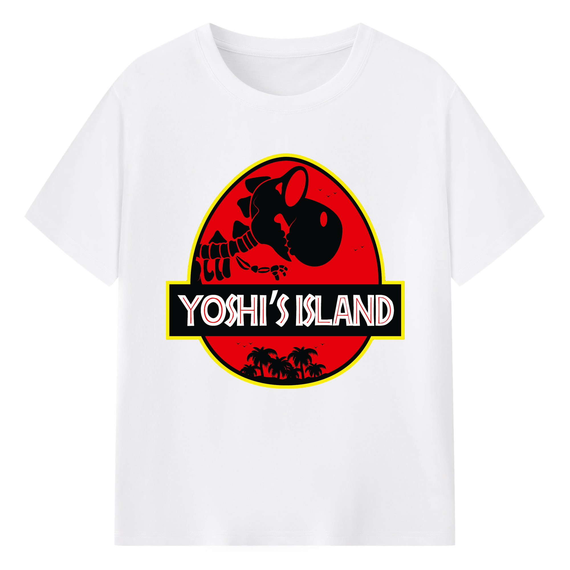 Super Mario Yoshi Bland Graphic t-shirt - 180g Cotton T-Shirt With Front Heat Transfer Print – Soft, Lightweight, Fitted Design – Comfortable Casual Wear For Sports & Everyday Use