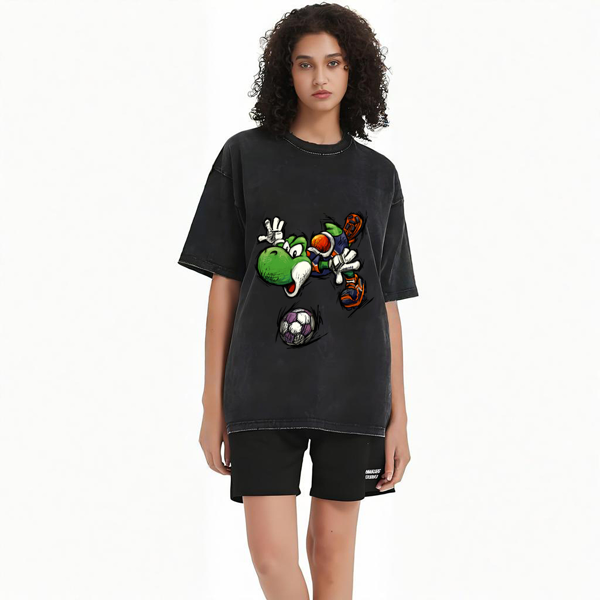 Super Mario Yoshi 'shoot' Painted style Tee