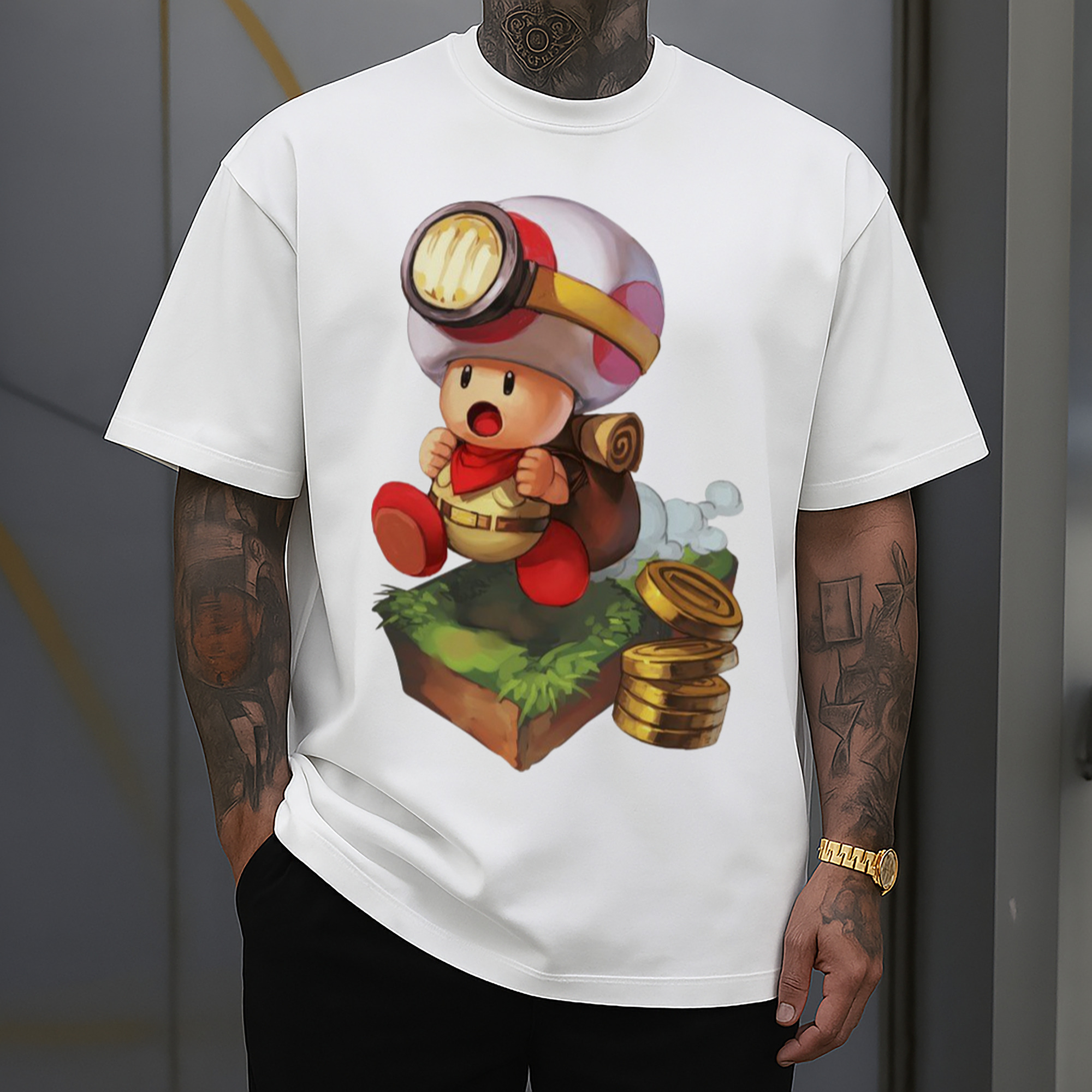 Nintendo Red 'find cion' Toad Shirt