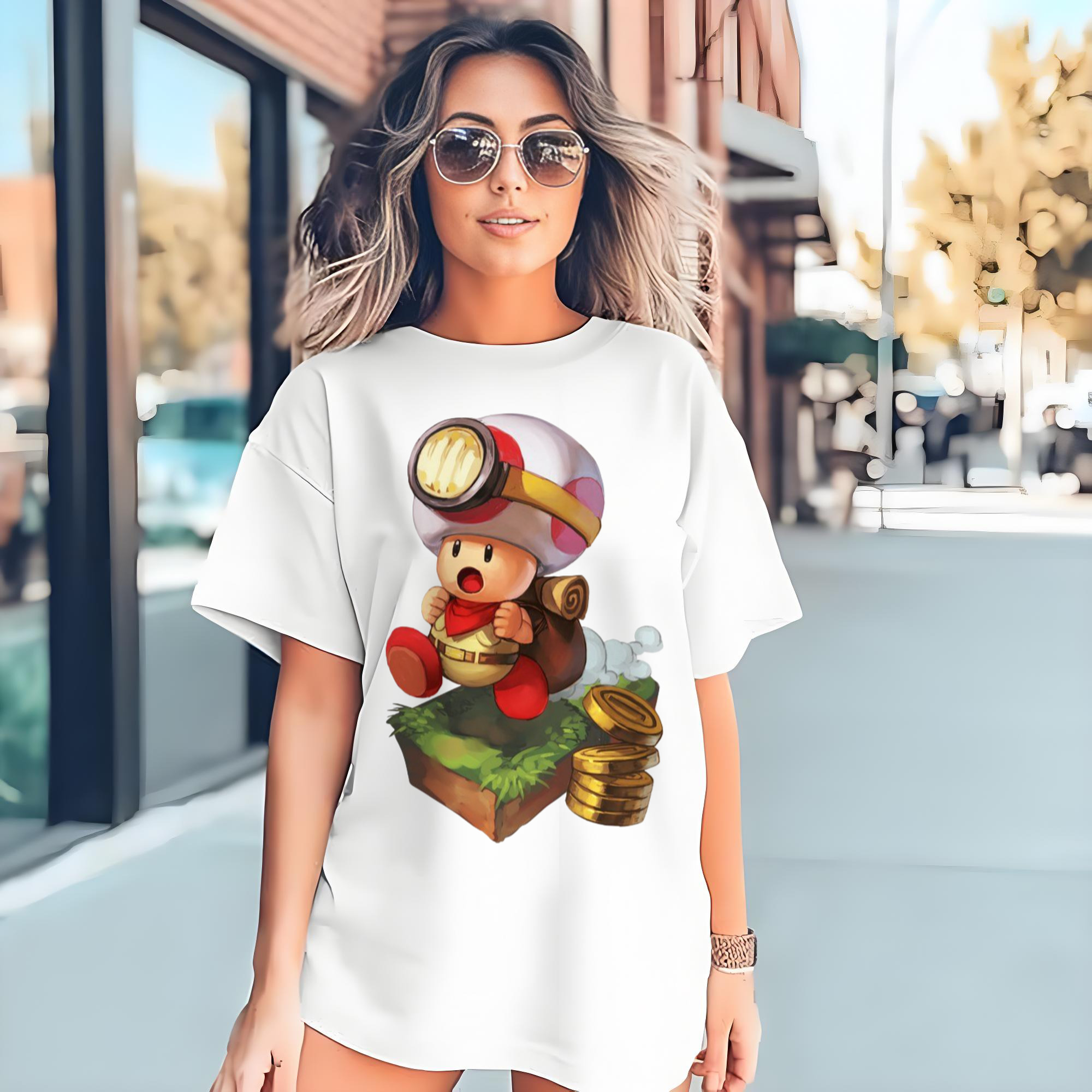 Nintendo Red 'find cion' Toad Shirt