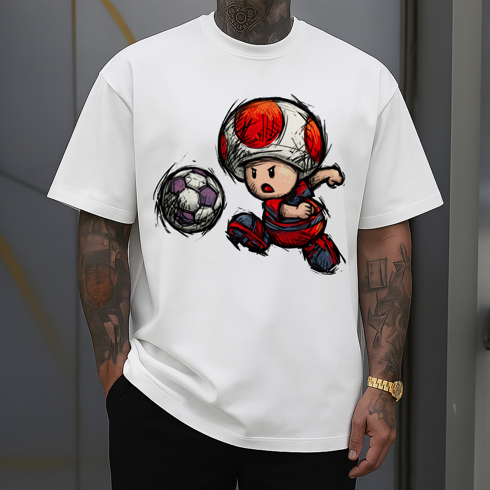 Nintendo Red 'pass football' Toad Shirt