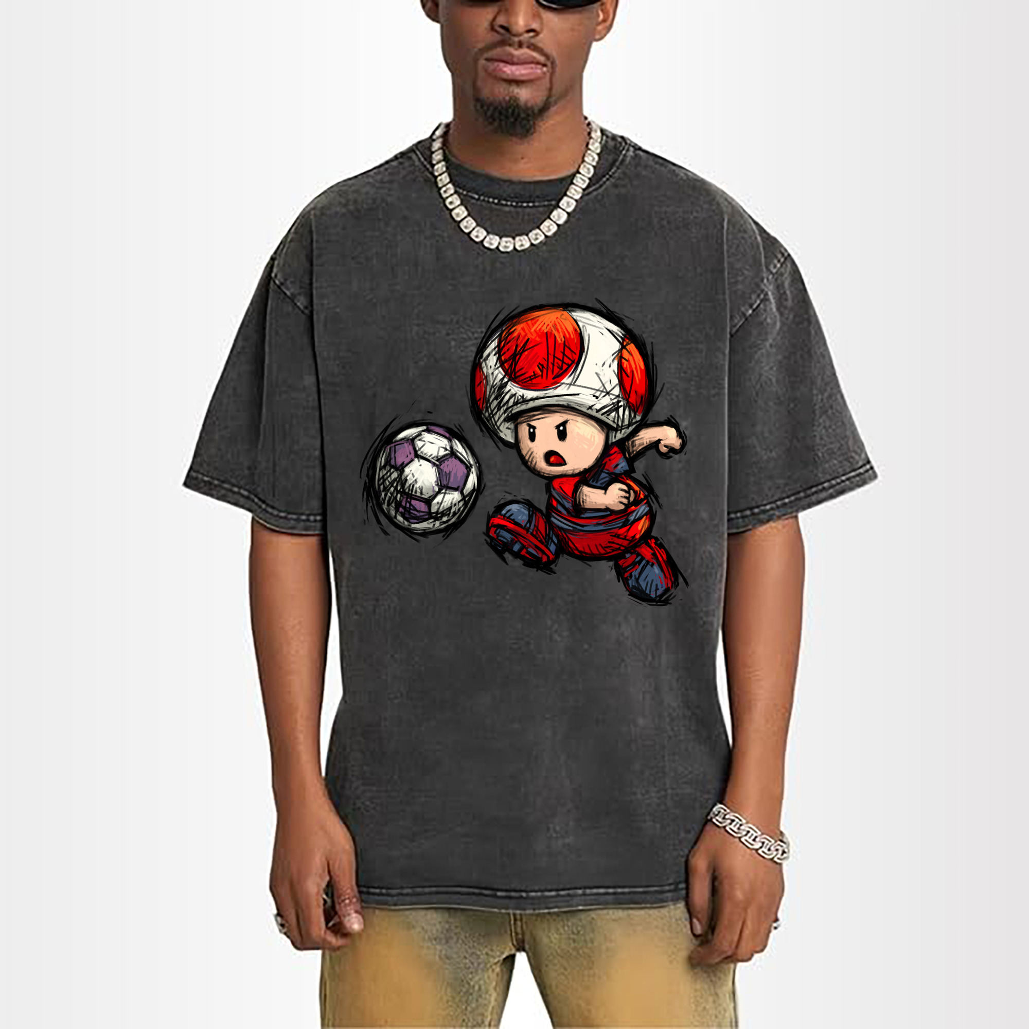 Nintendo Red 'pass football' Toad Shirt