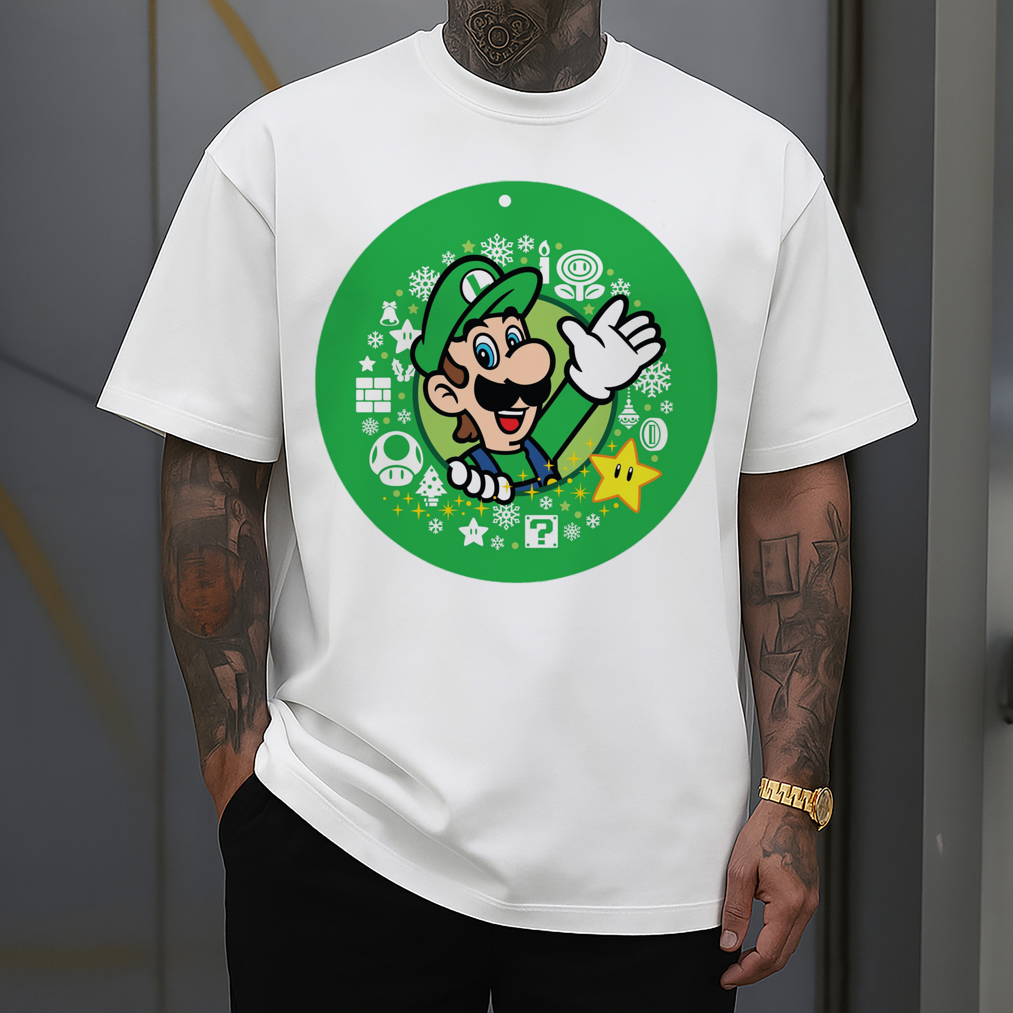Nintendo Luigi cion Graphic Tee