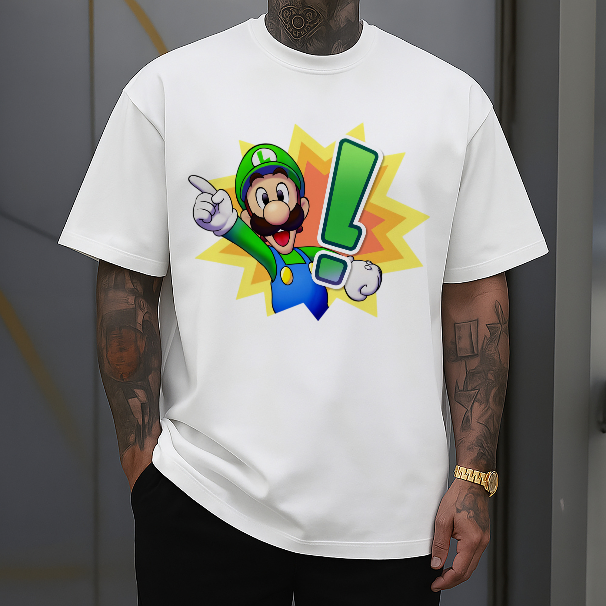 Nintendo Luigi a brilliant spot Graphic Tee