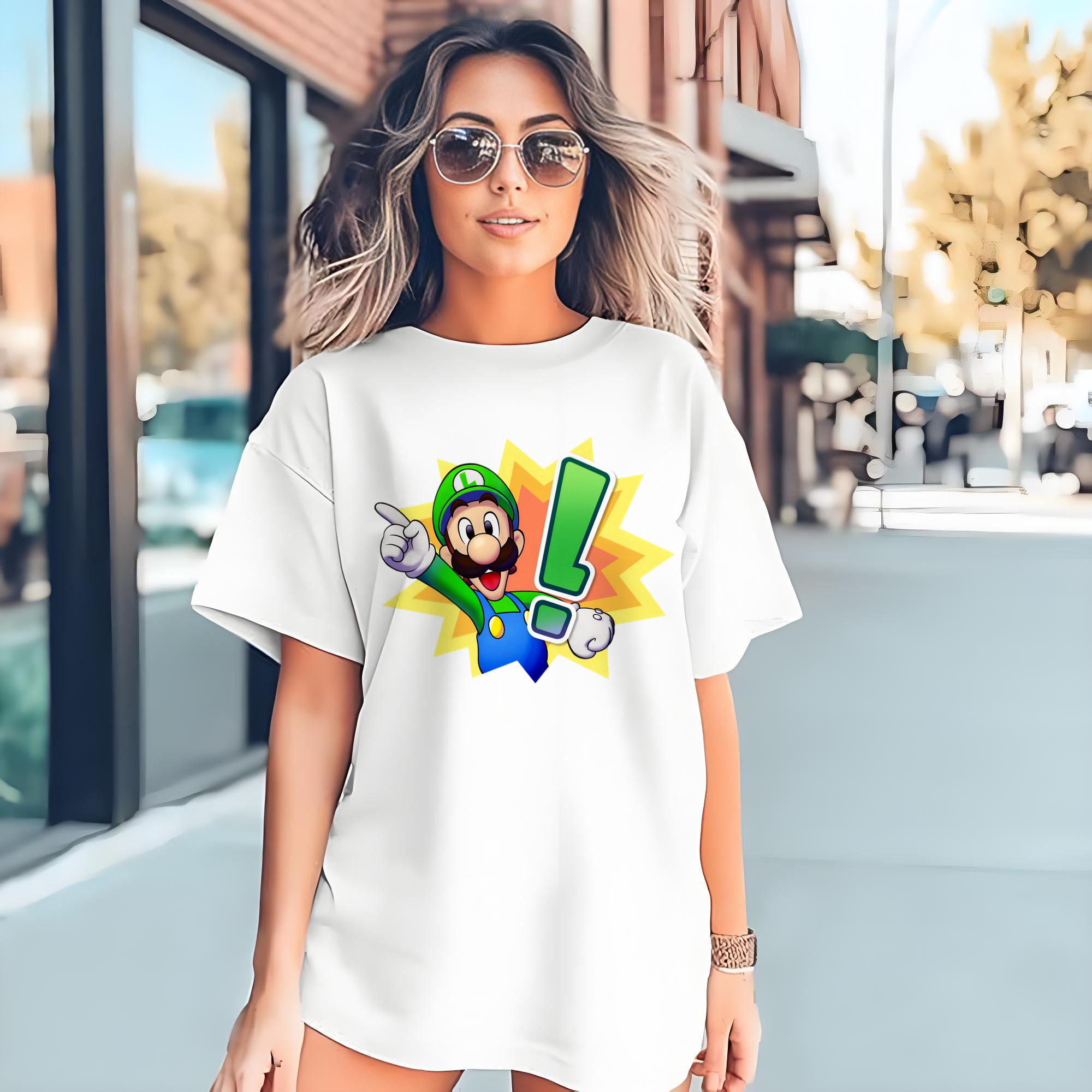 Nintendo Luigi a brilliant spot Graphic Tee