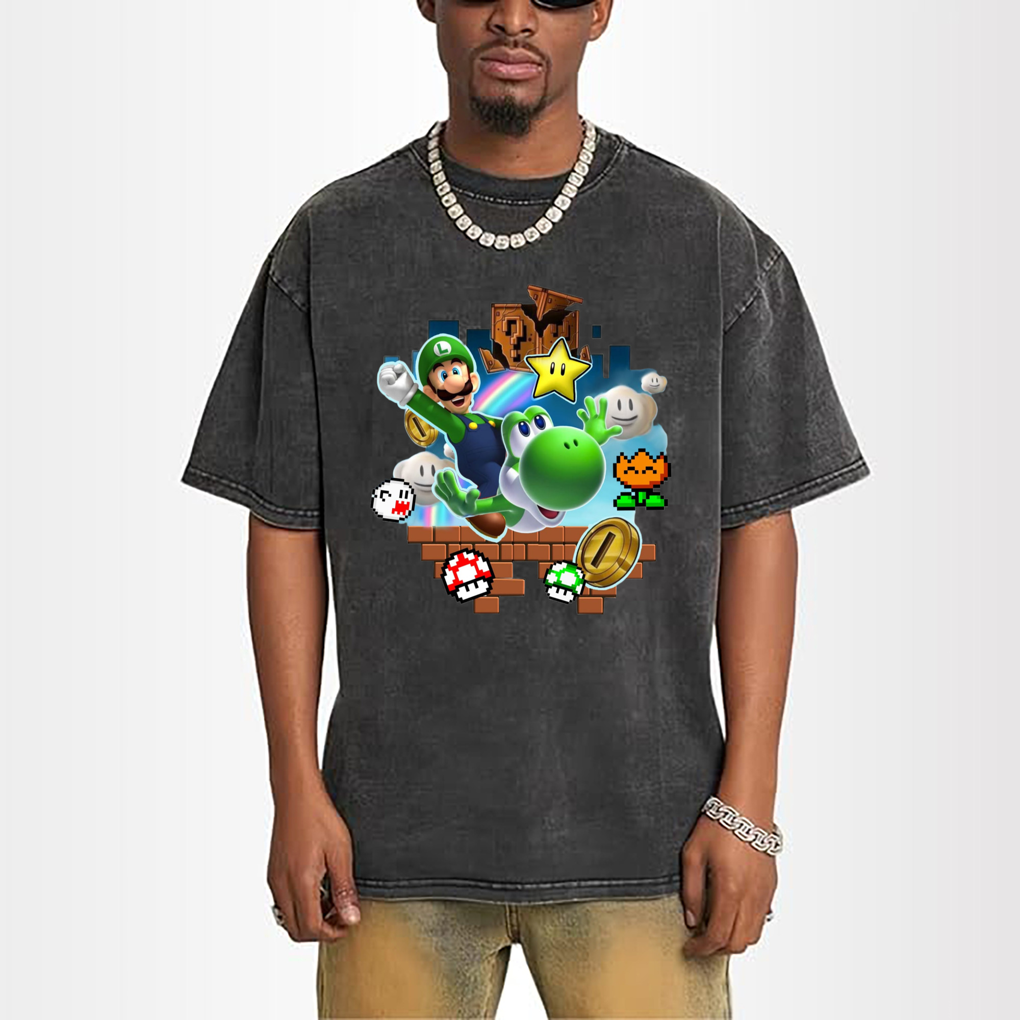 Nintendo mario and yoshi t shirts