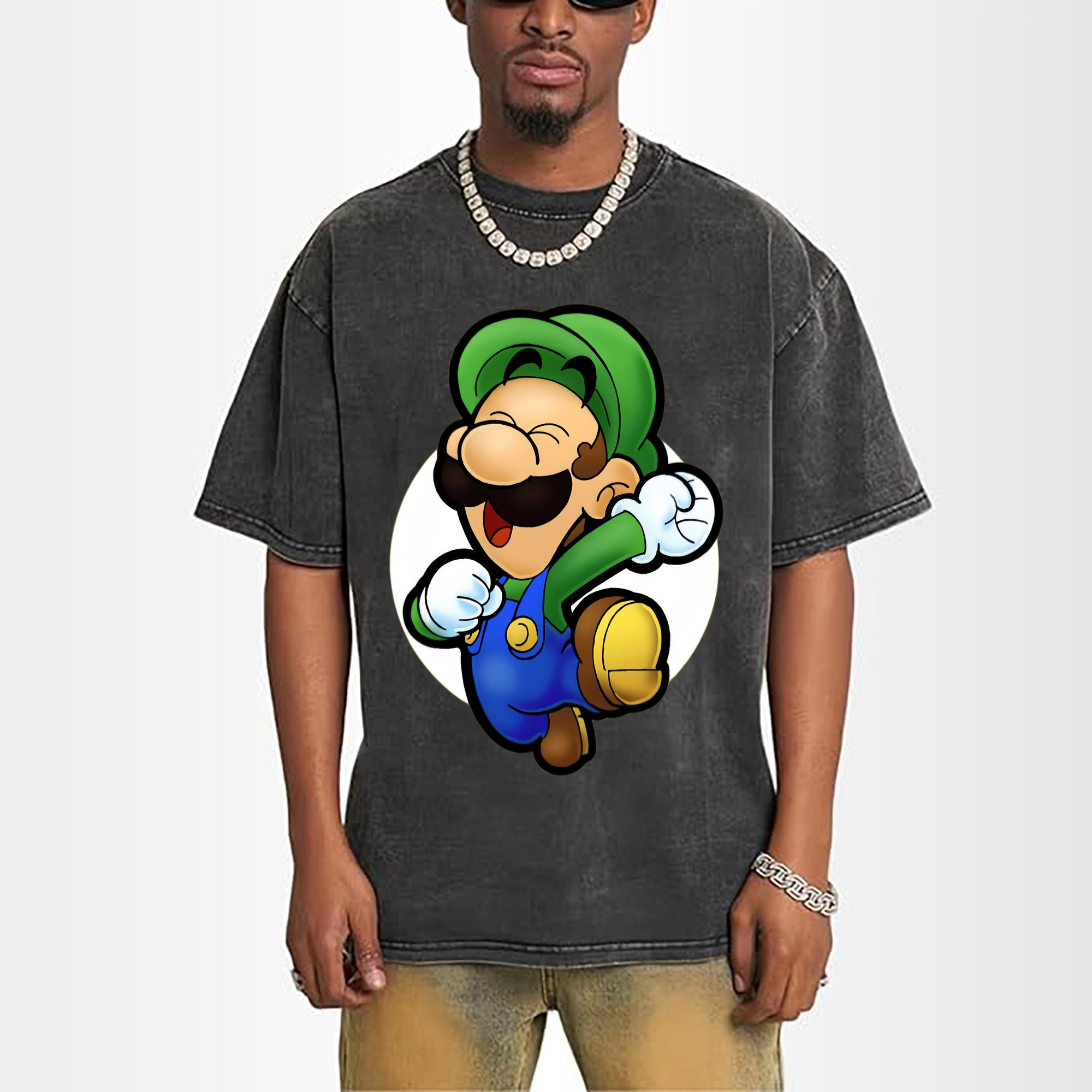 Nintendo luigi happy t shirts