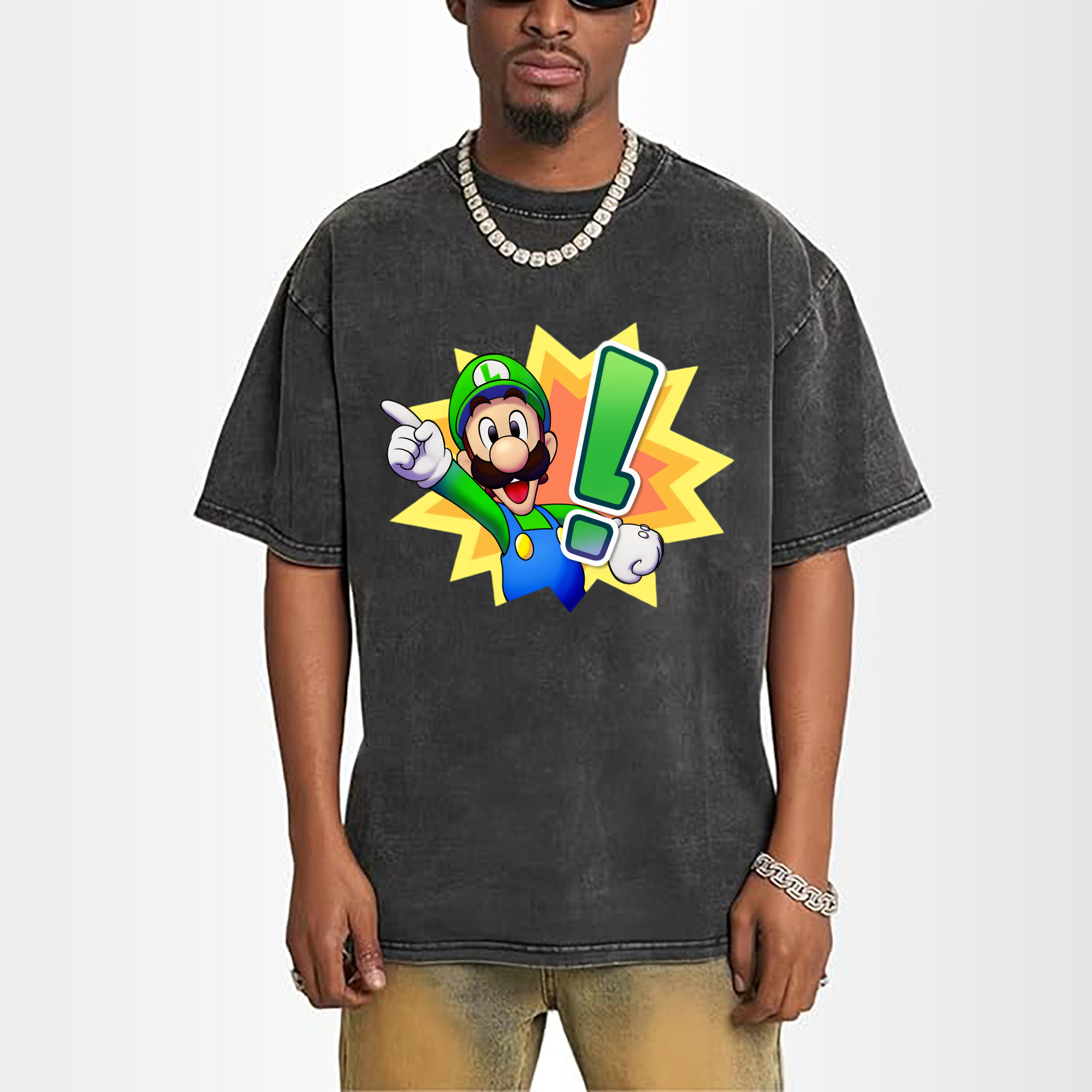 Nintendo Luigi a brilliant spot Graphic Tee