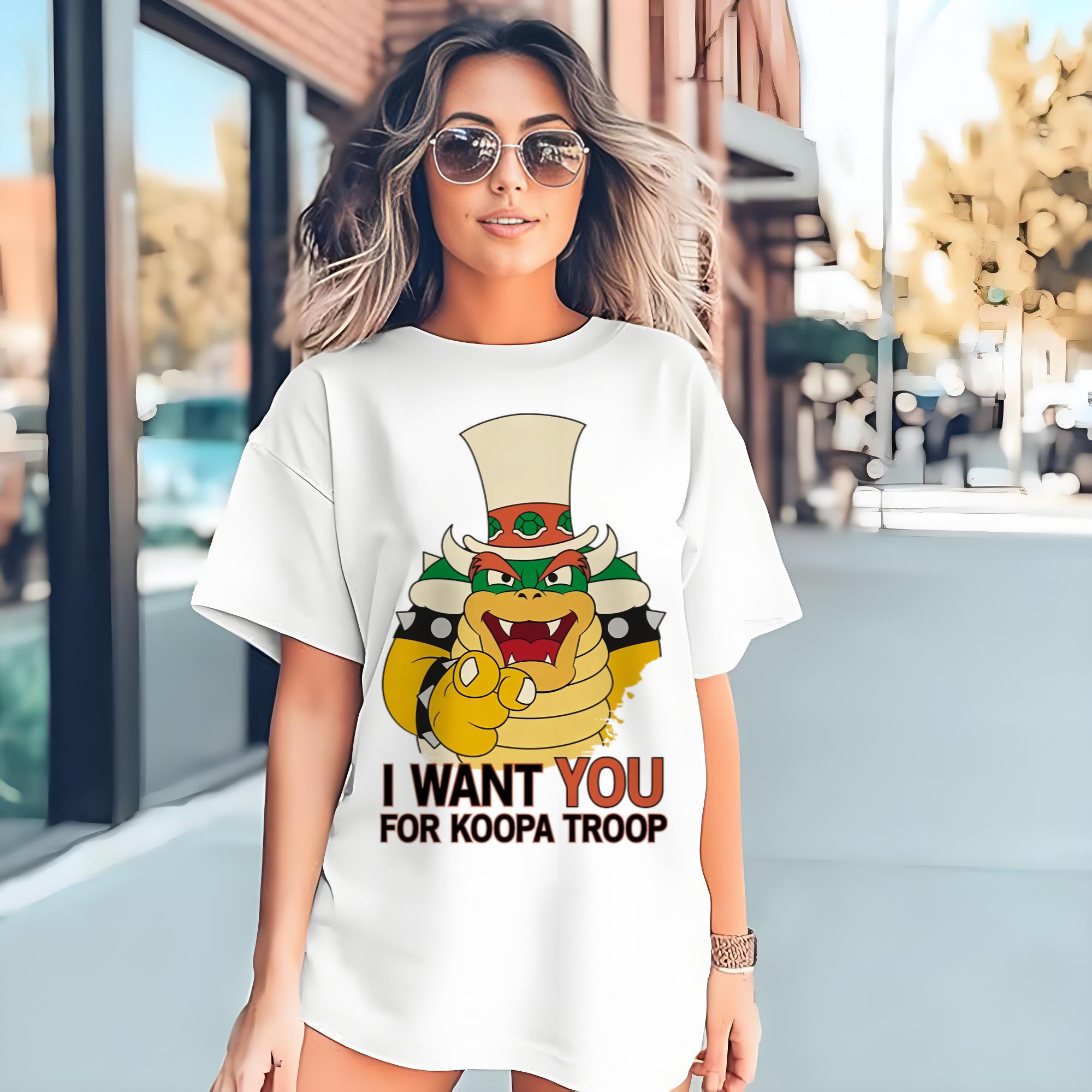 Nintendo King Koopa i want you T-shirt