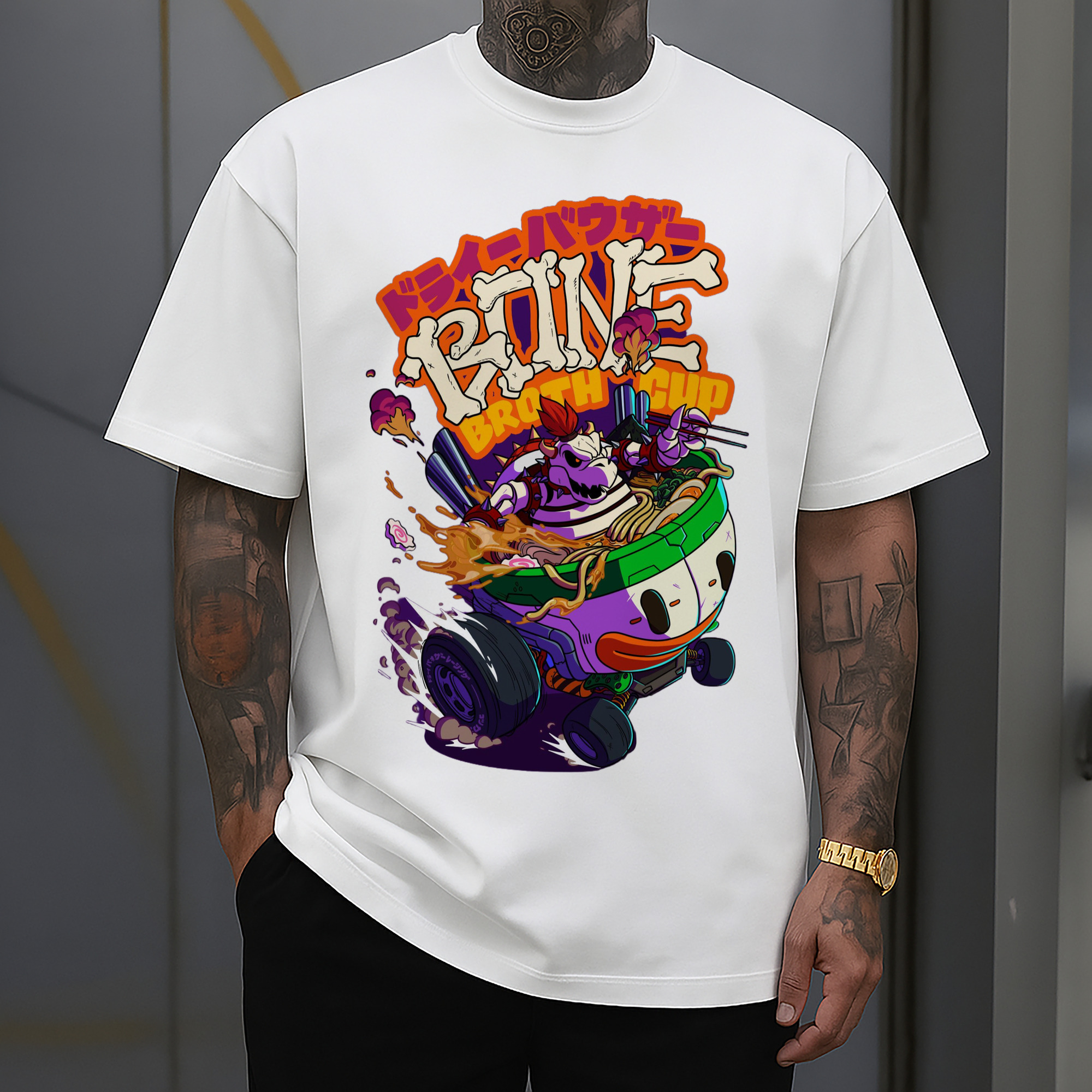 Bowser King Koopa Comic style Graphic Tee