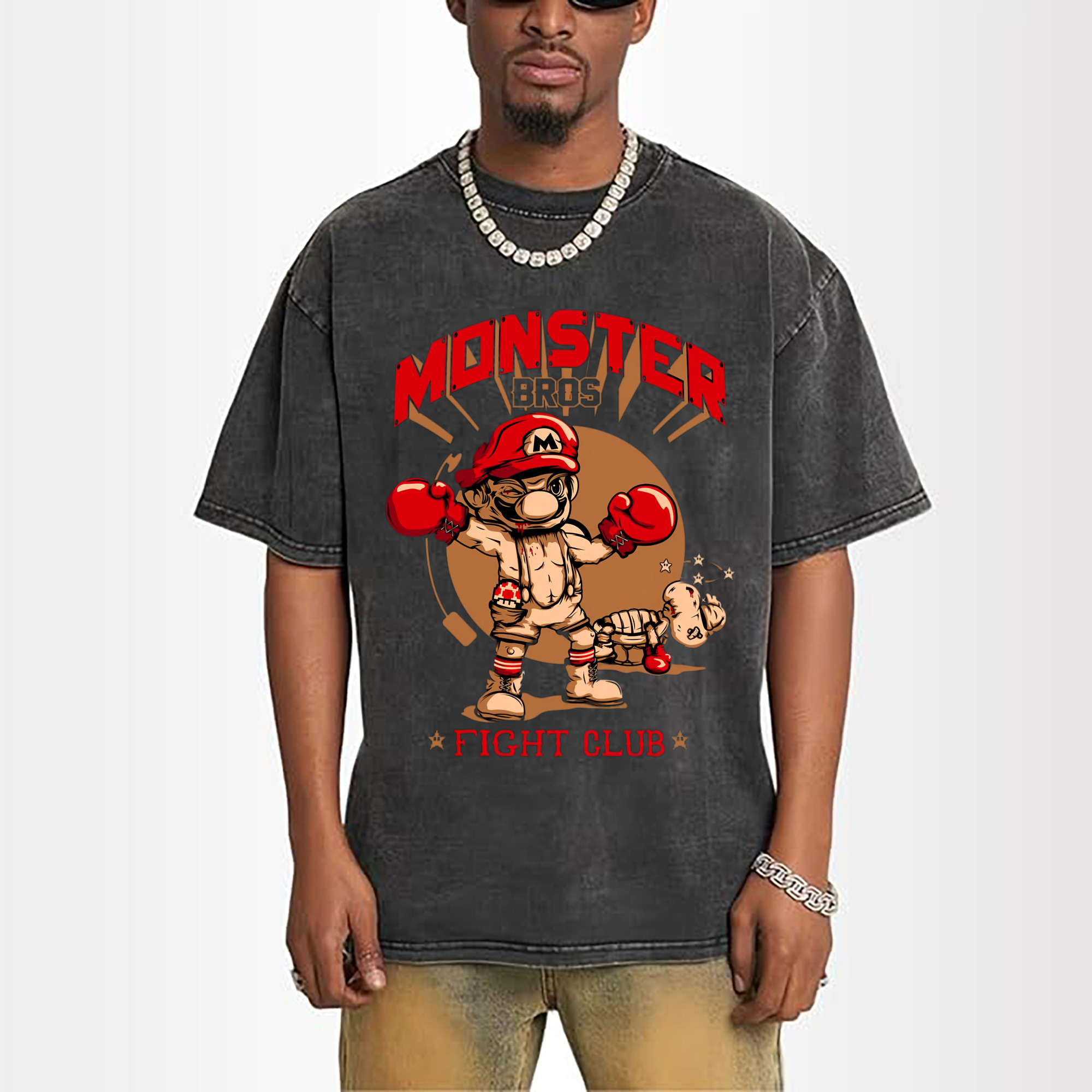 Super Mario fight club T-shirt