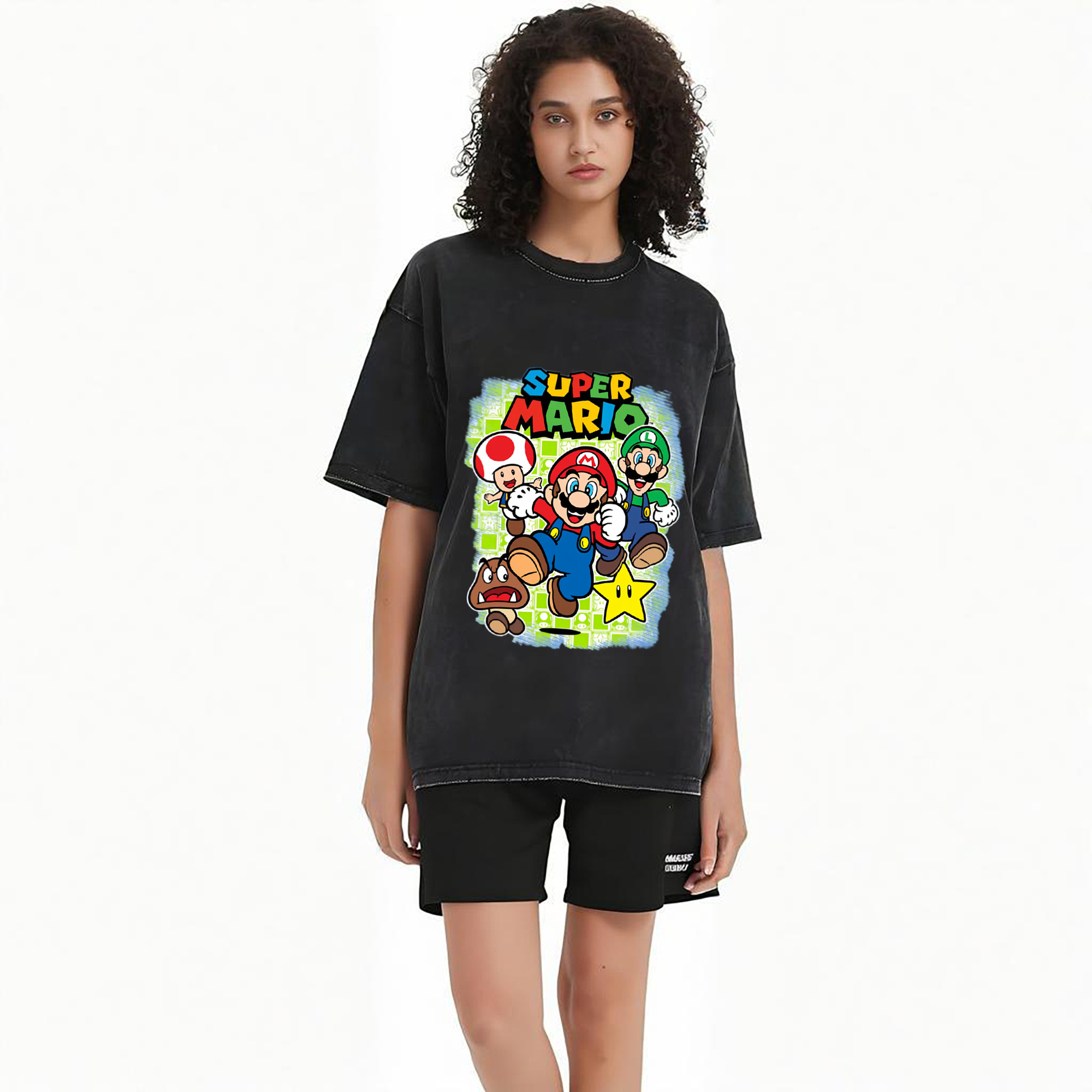 Nintendo mario cartoon tee