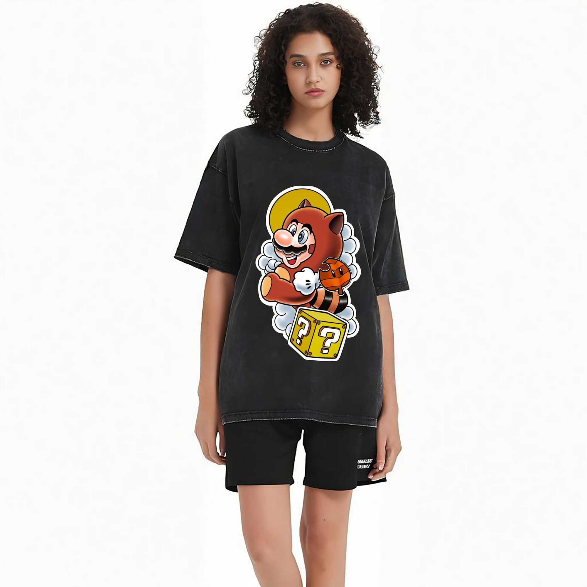Super Mario raccoon T-shirt