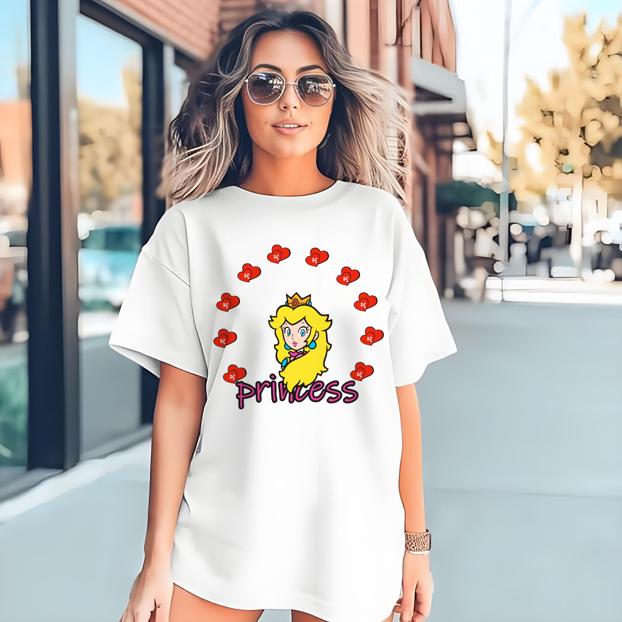 Nintendo princess peach t shirts