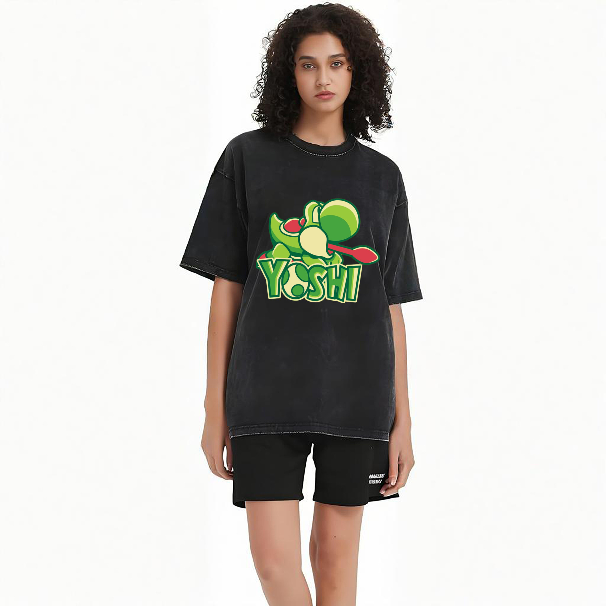 Super Mario Yoshi Painted style T-shirt