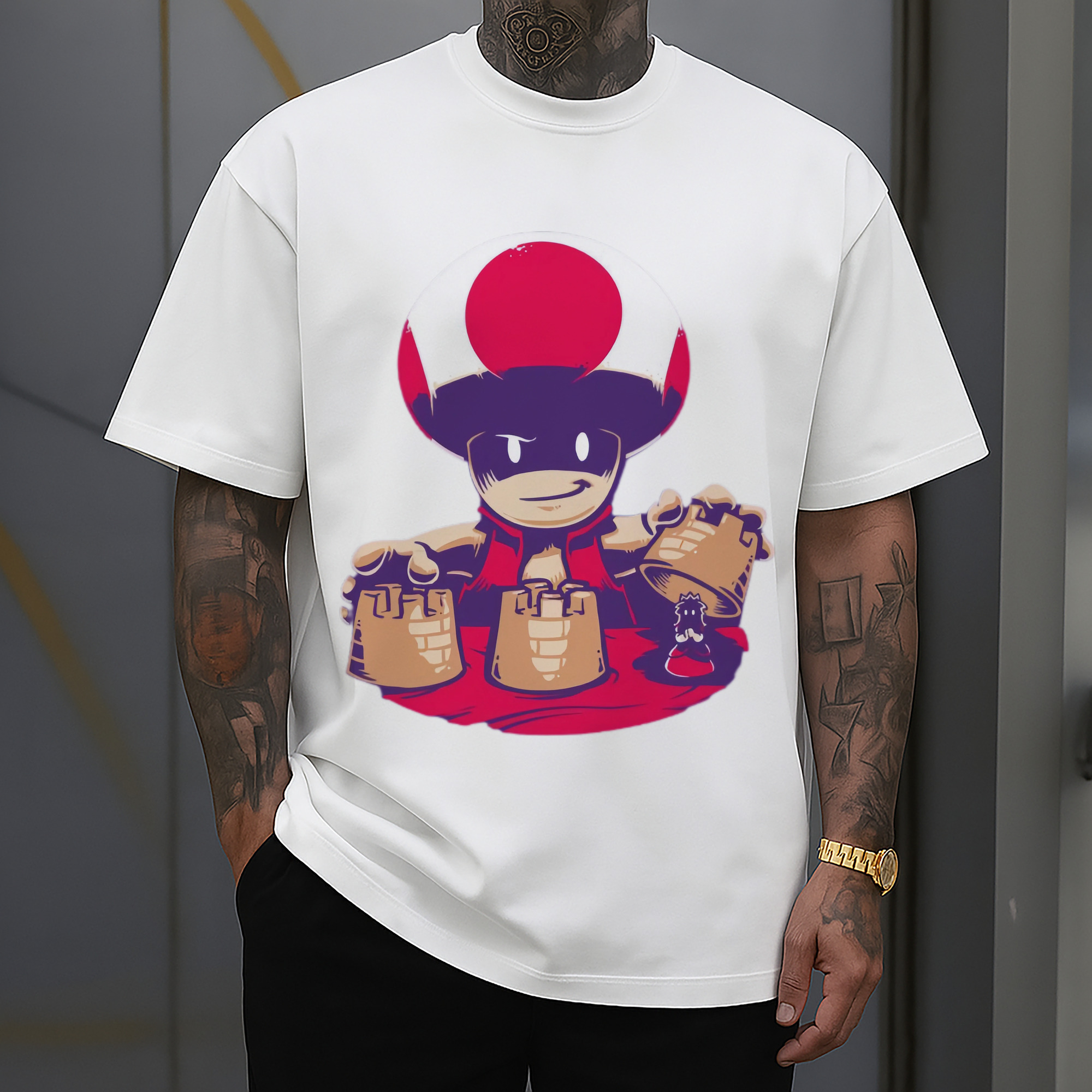 super mario  red toad t shirt