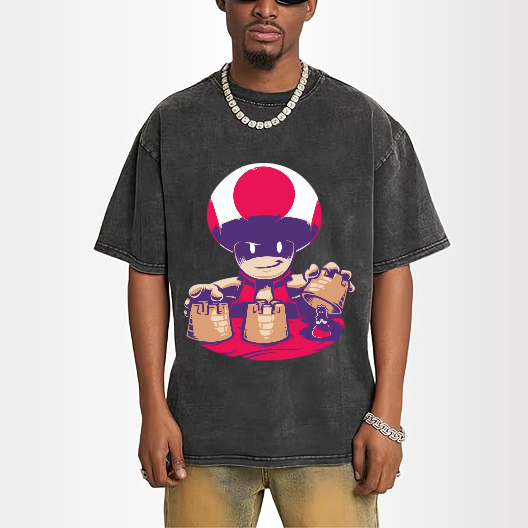 super mario  red toad t shirt