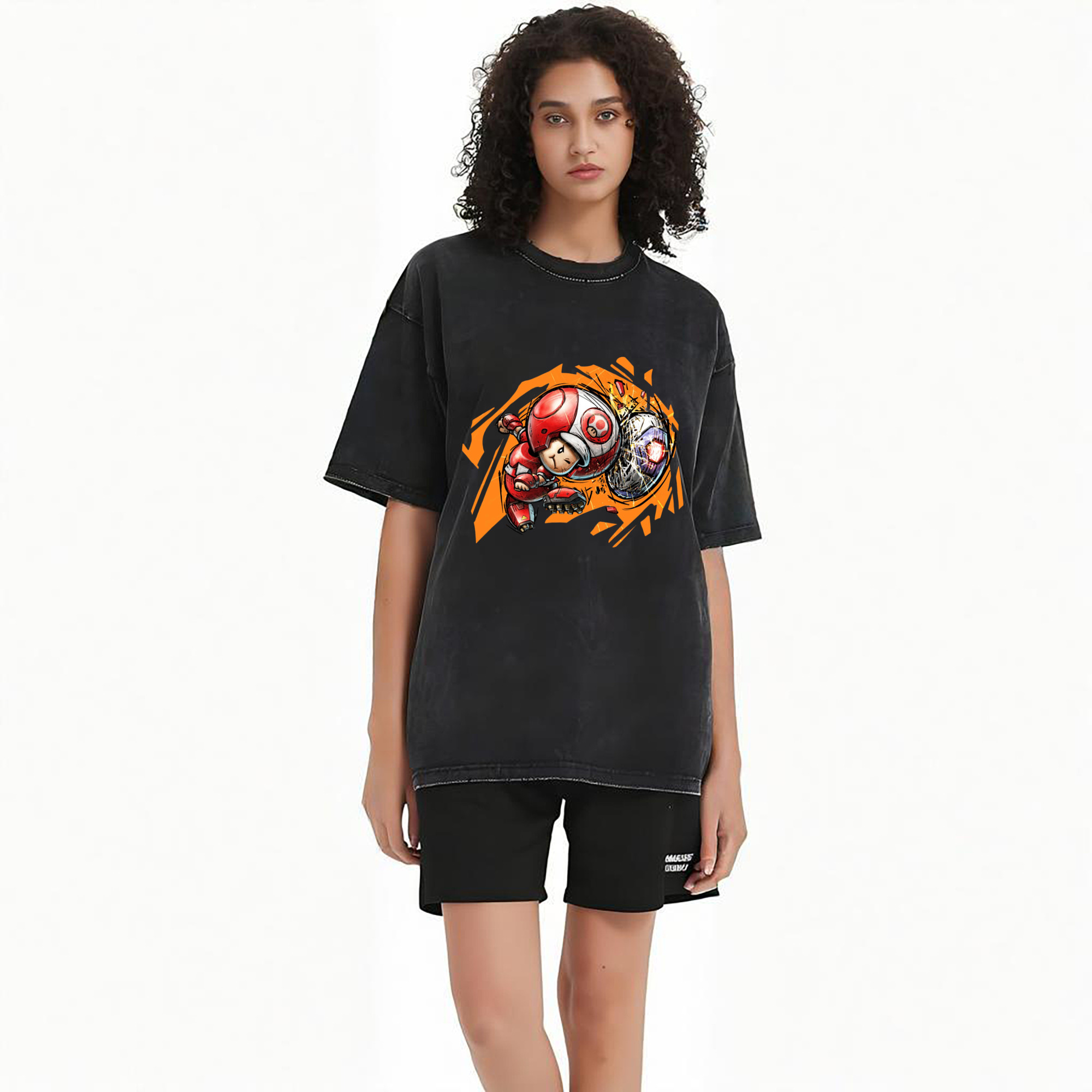 Nintendo Red 'diving header ' Toad Shirt