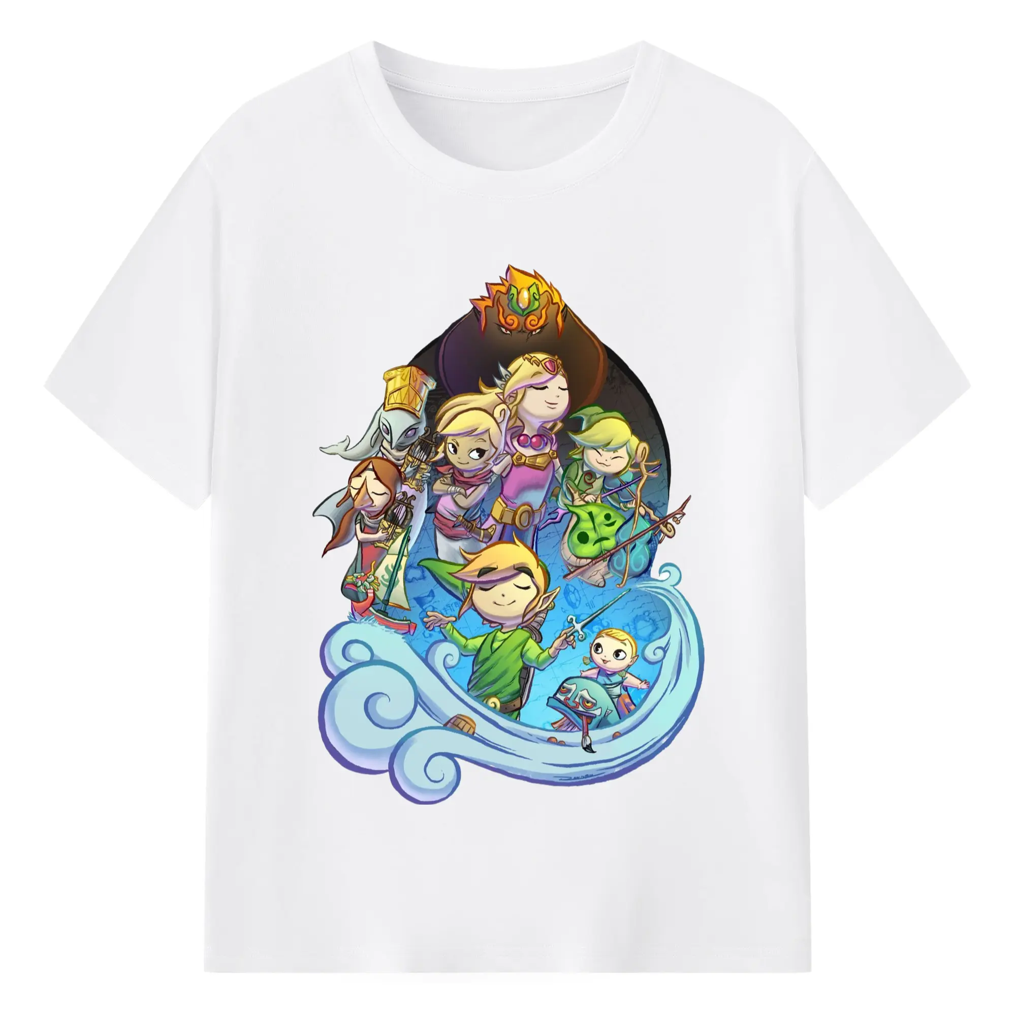 The Legend of Zelda Link shirt - 180g Cotton T-Shirt With Front Heat Transfer Print – Soft, Lightweight, Fitted Design – Comfortable Casual Wear For Sports & Everyday Use