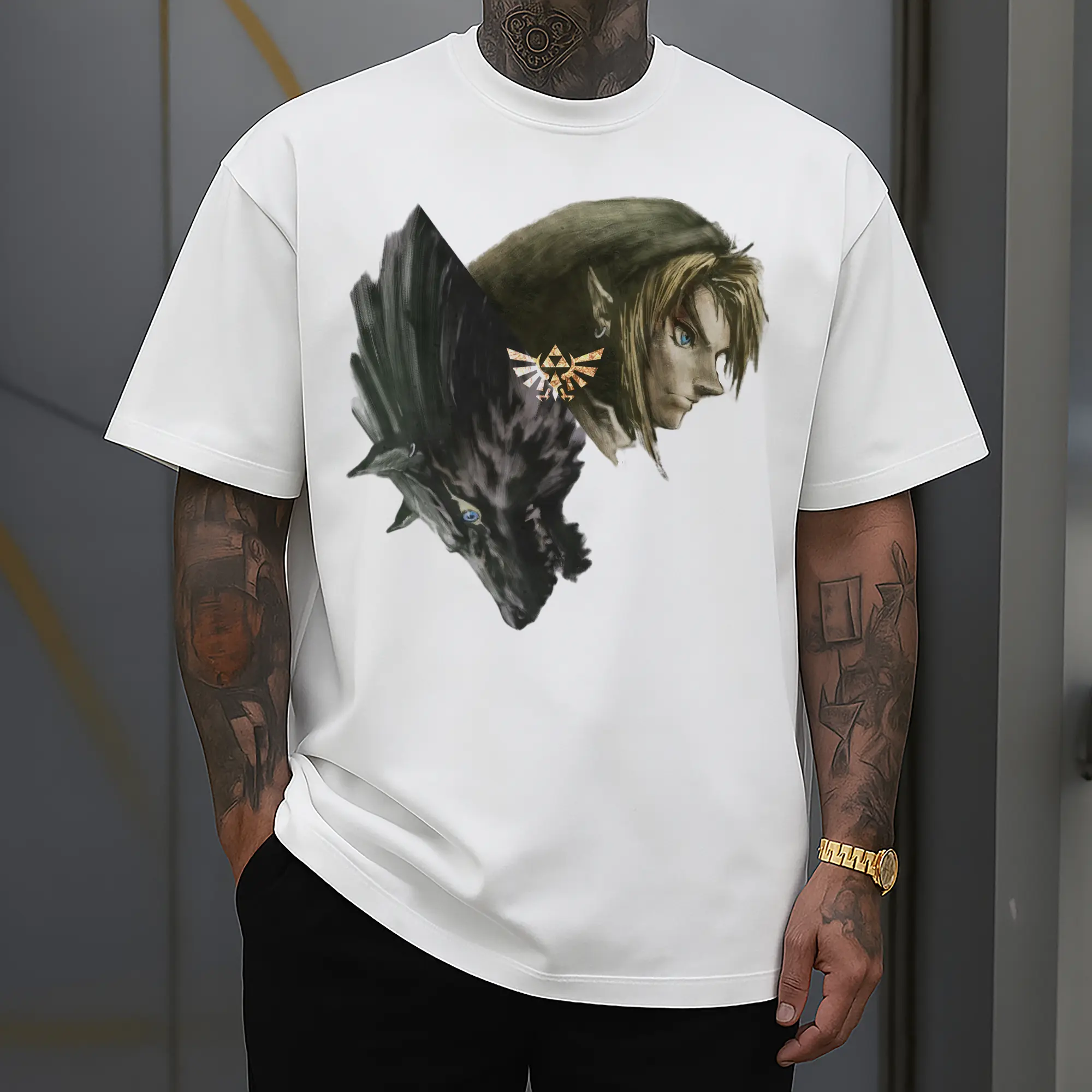 men&#039;s The Legend of Zelda Link graphic shirt