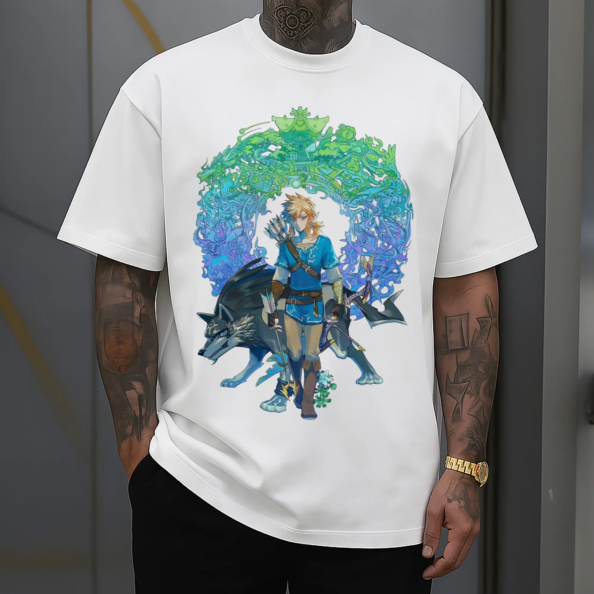 men's The Legend of Zelda Link graphic tee