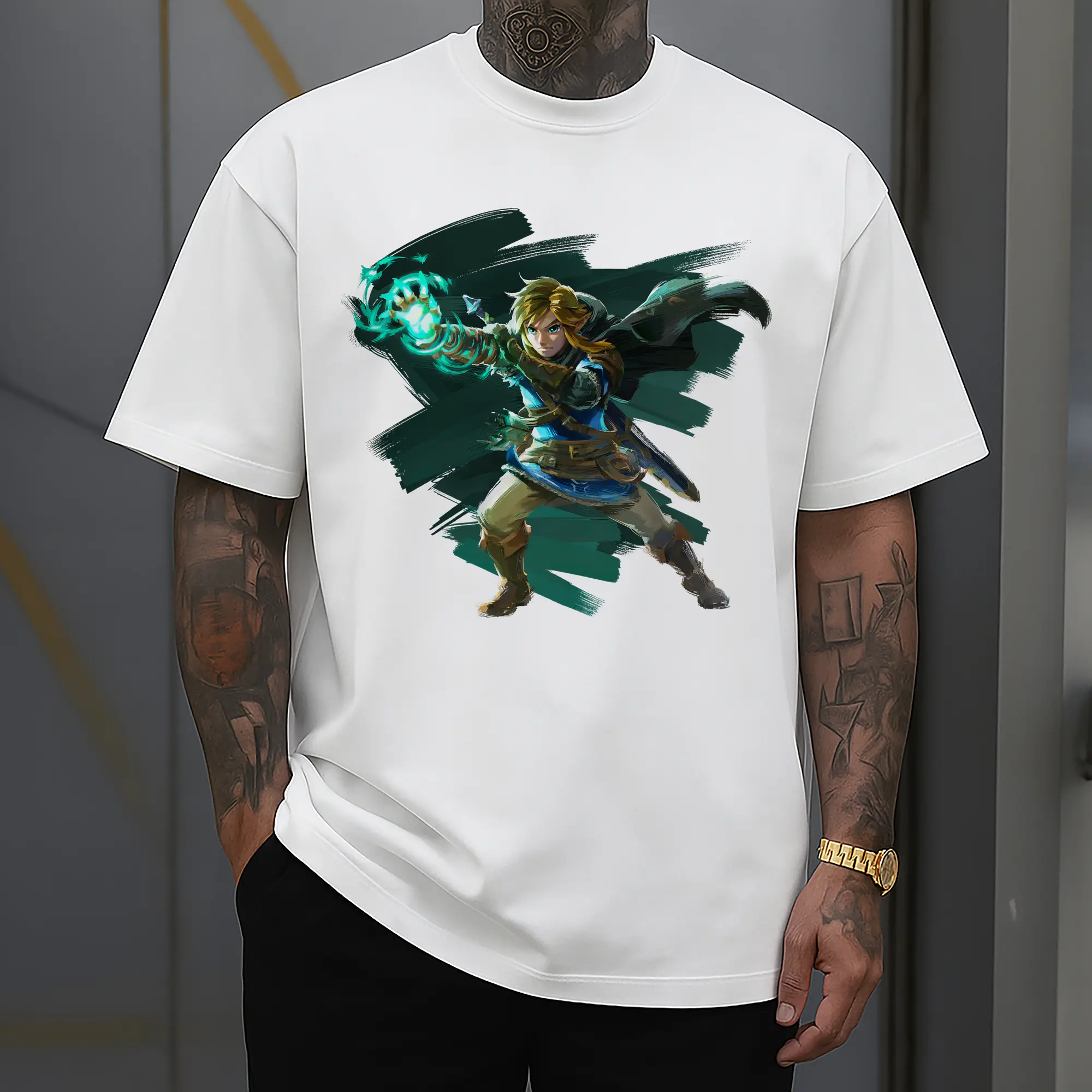 men&#039;s The Legend of Zelda Link tee