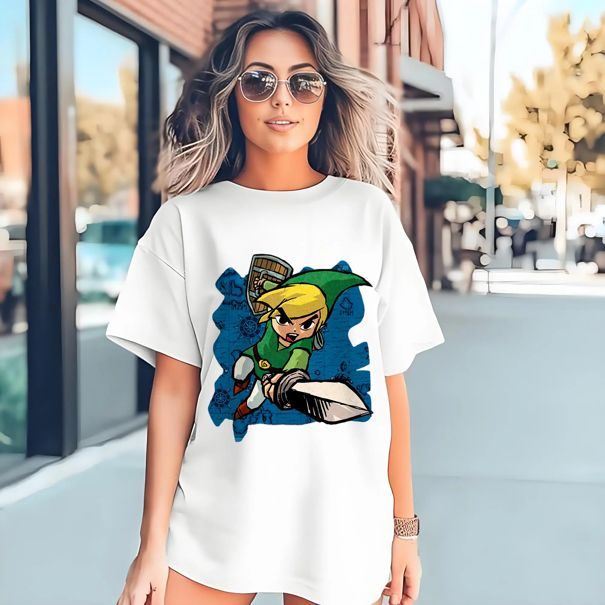 the legend of zelda link graphic shirt