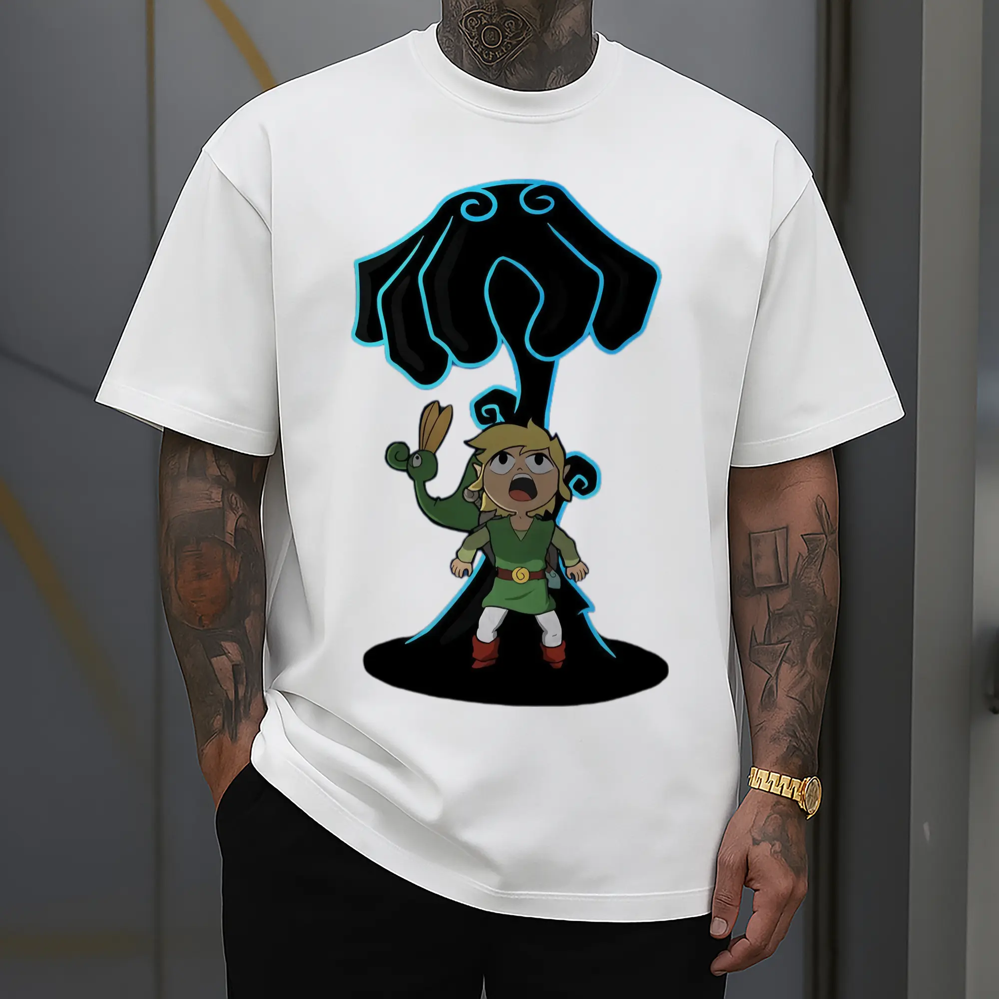 the legend of zelda link graphic t-shirt