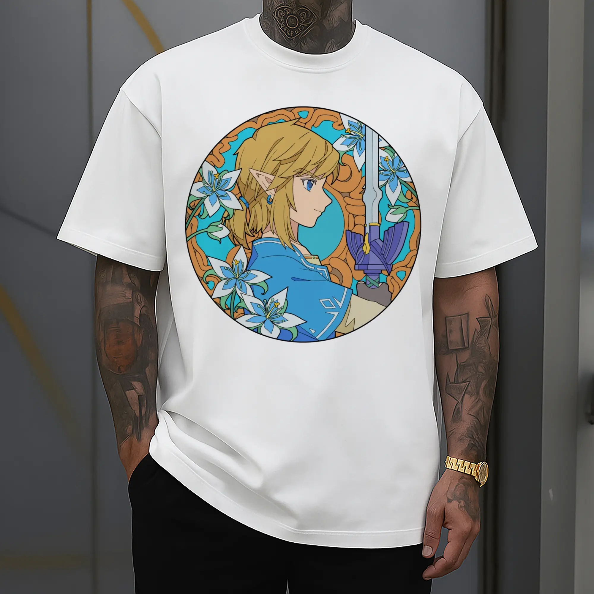 The Legend of Zelda Link painting icon shirt