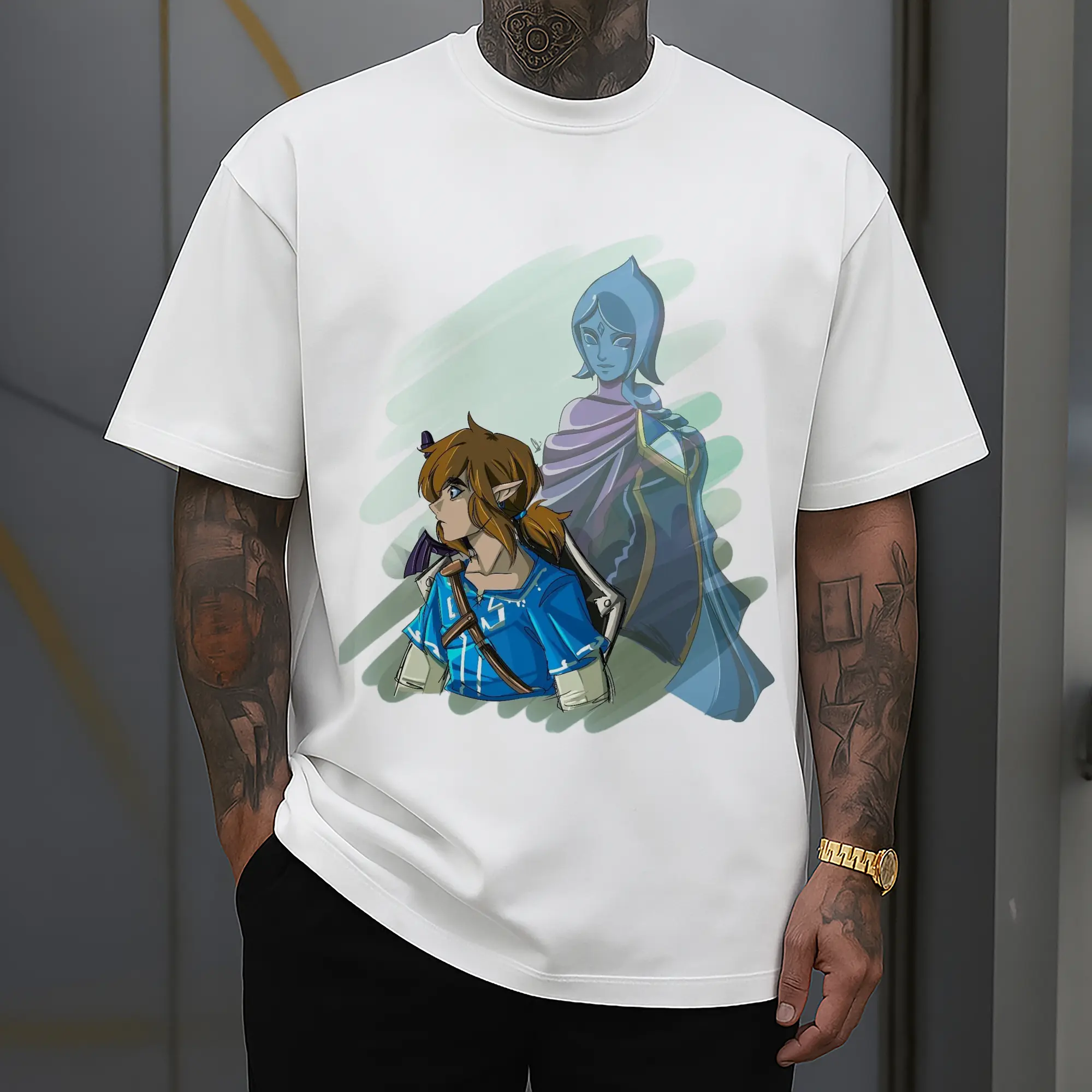 The Legend of Zelda Link painting tee
