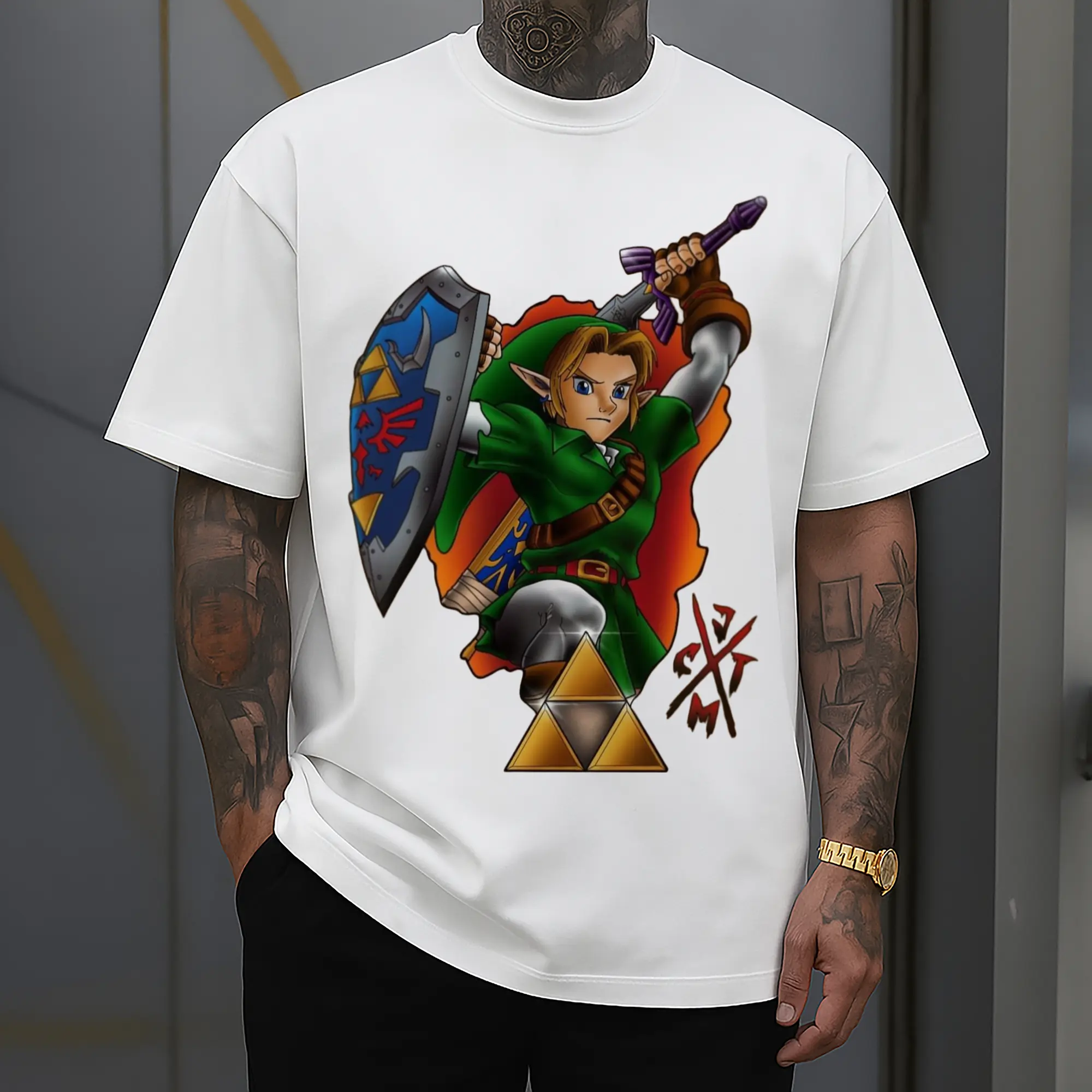 vintage the legend of zelda link shirt​