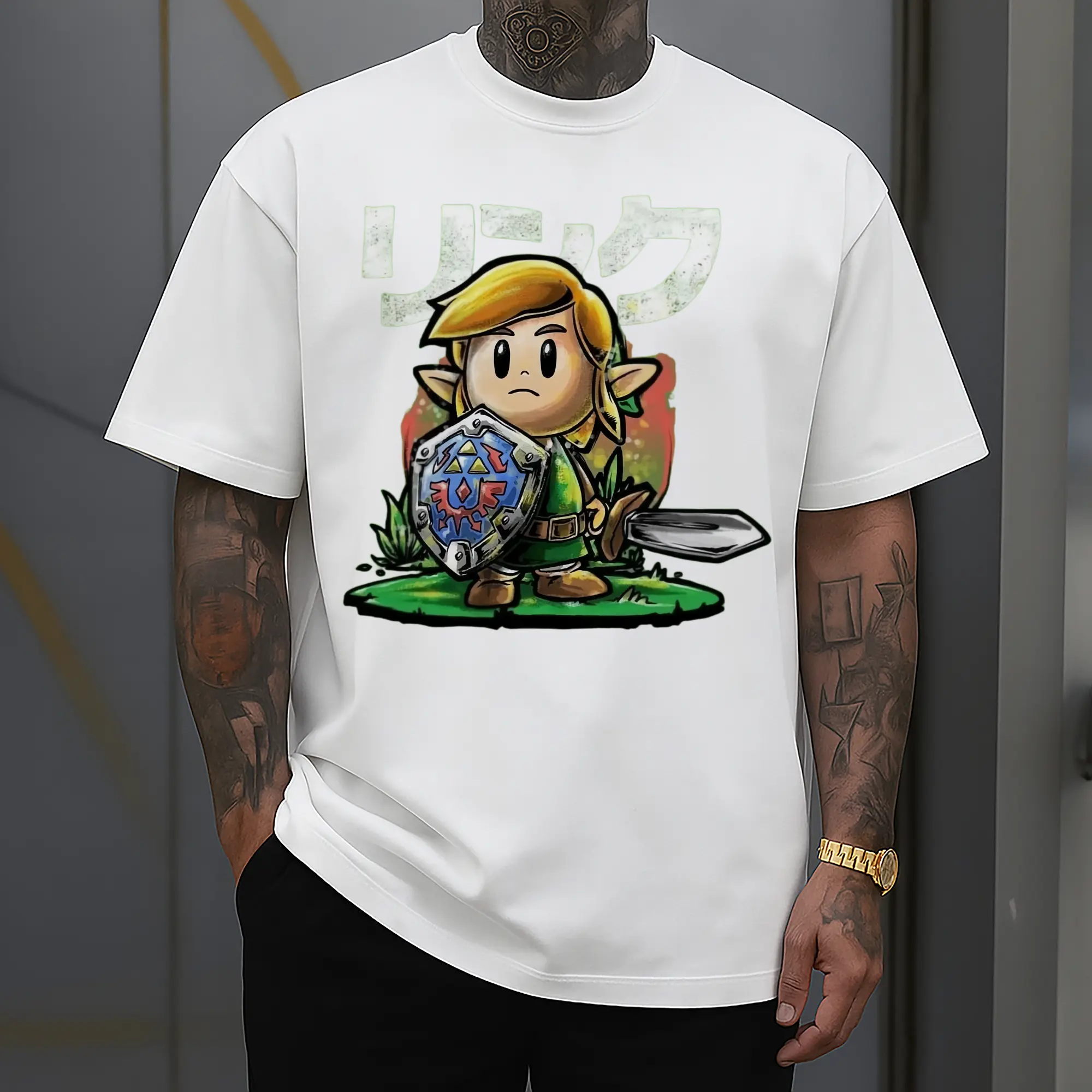 vintage the legend of zelda link tee