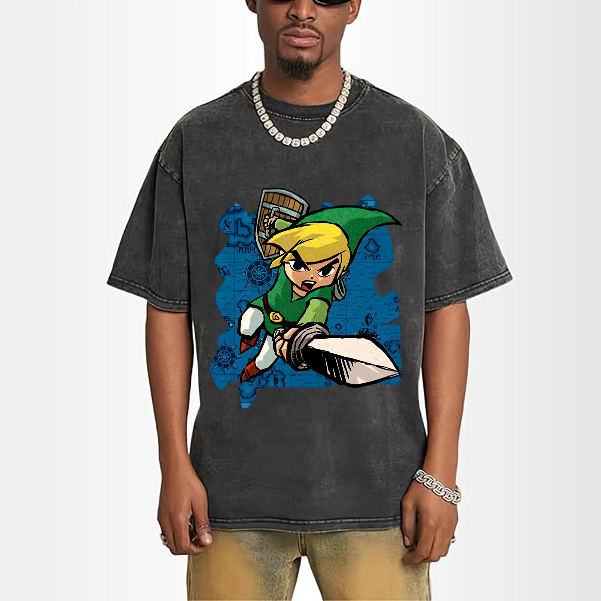 the legend of zelda link graphic shirt