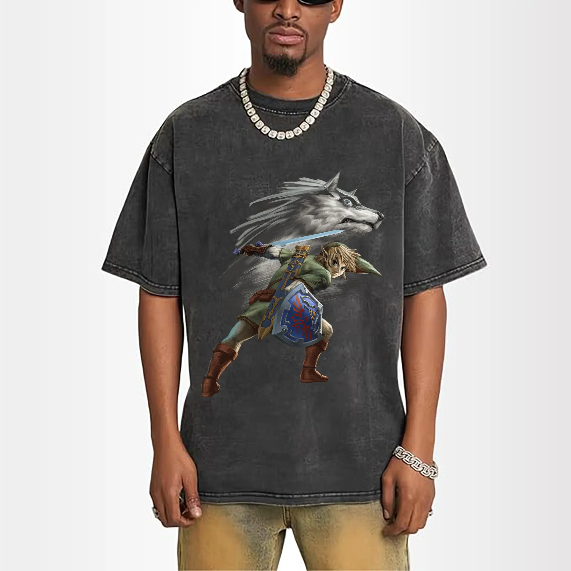 The Legend of Zelda Link painting t-shirt