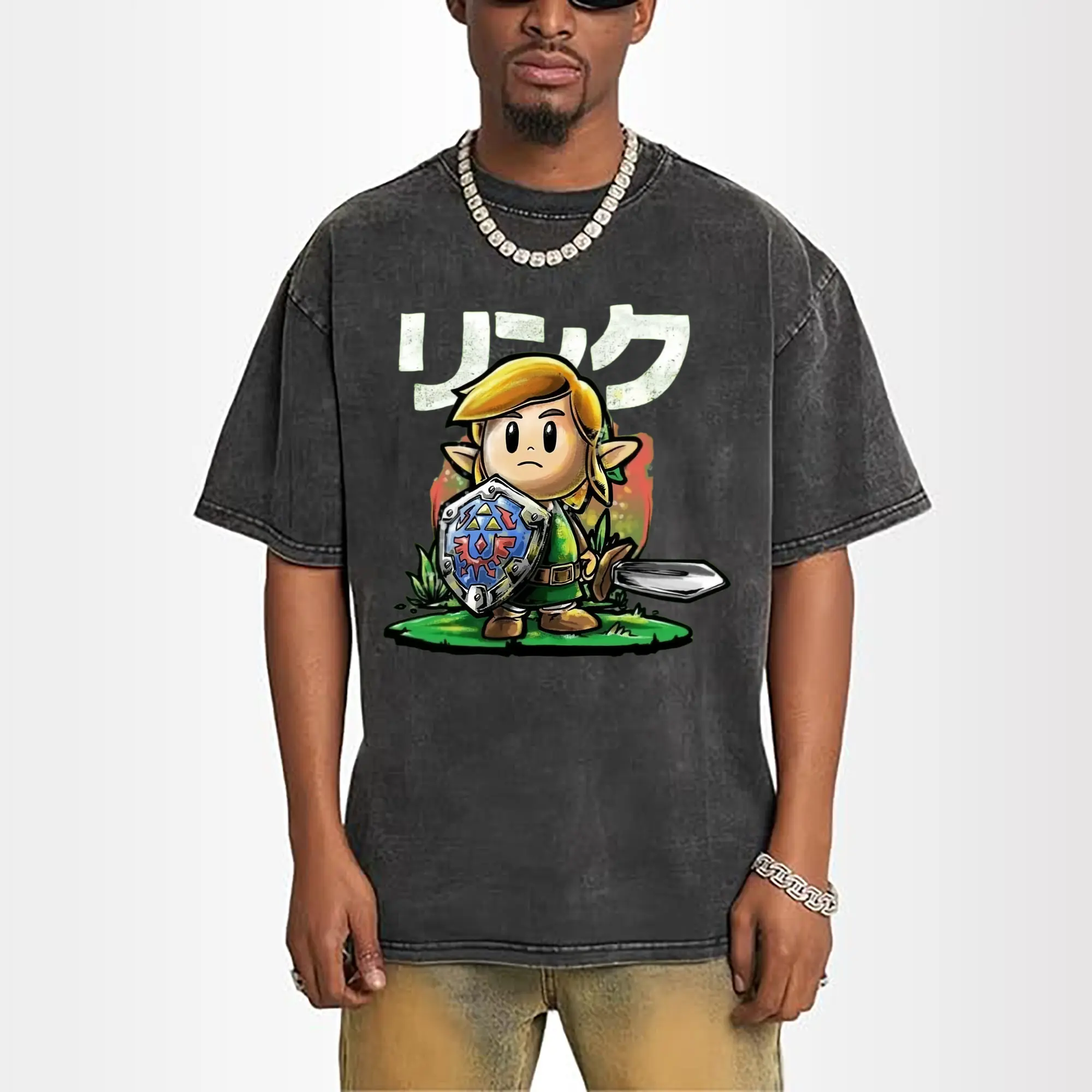 vintage the legend of zelda link tee